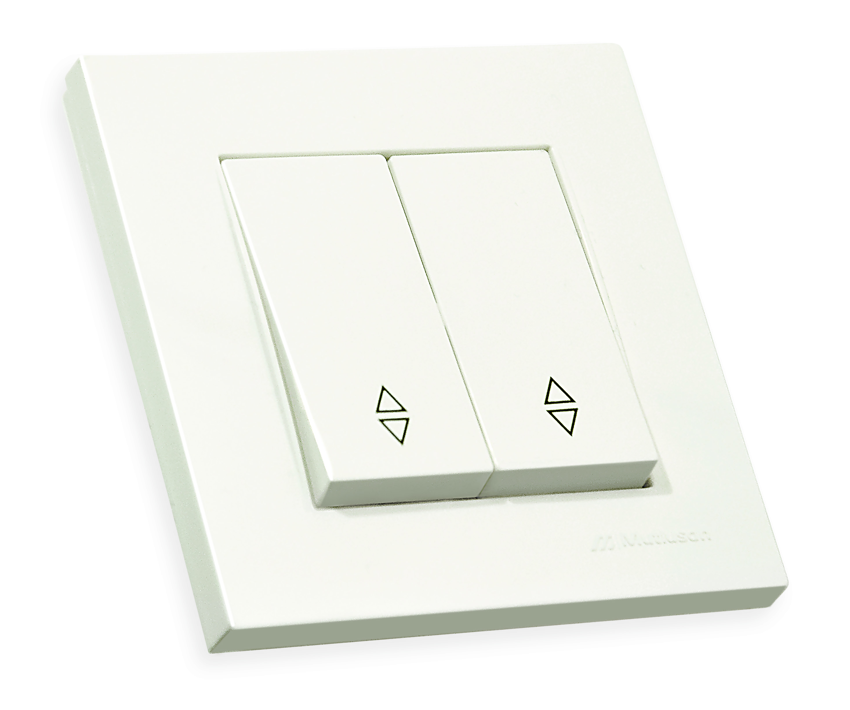 Вимикач 2 кл, прохідний, 10А, RITA, Mutlusan, білий, (2220 404 0201)