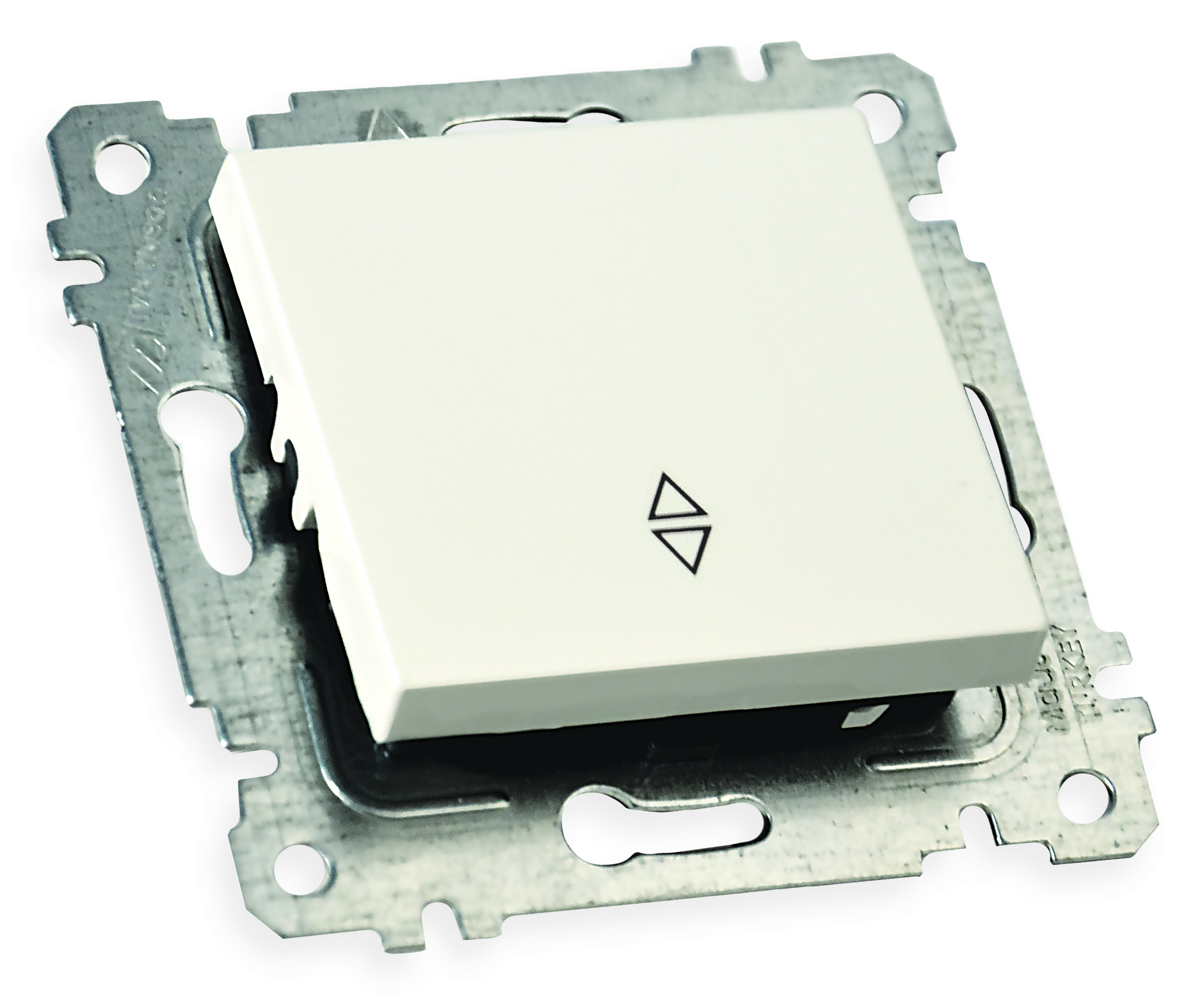 Механізм вимикача 1 кл, прохідний, 10А, RITA, Mutlusan, білий, (2200 403 0201)