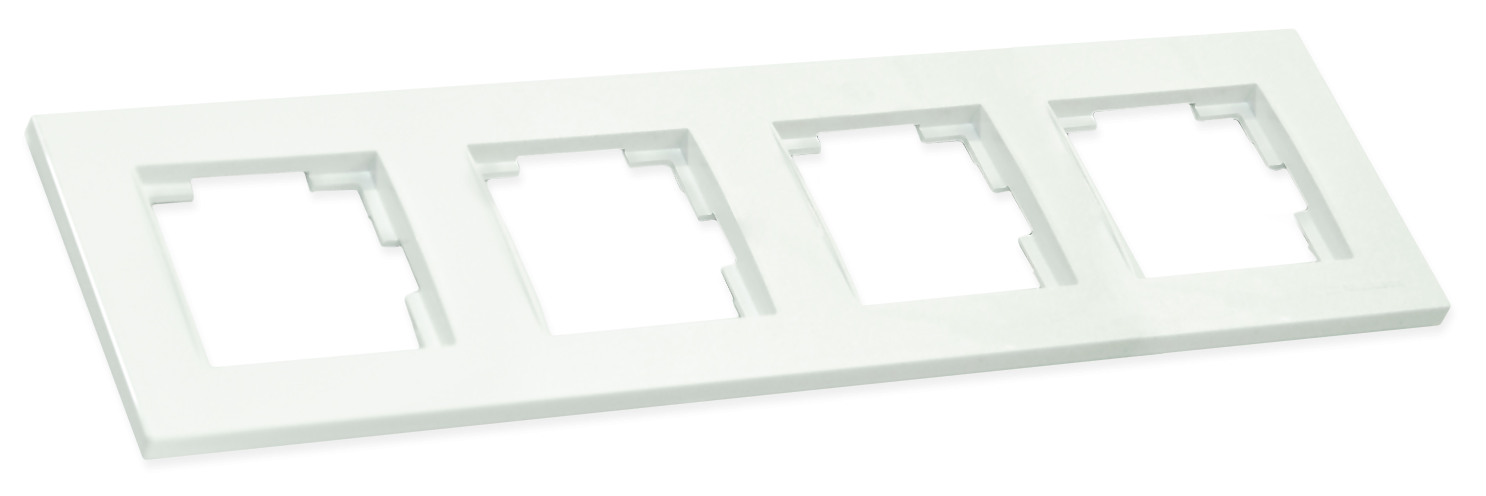 Рамка горизонтальна чотиримісна RITA, Mutlusan, білий, (2220 800 1401)