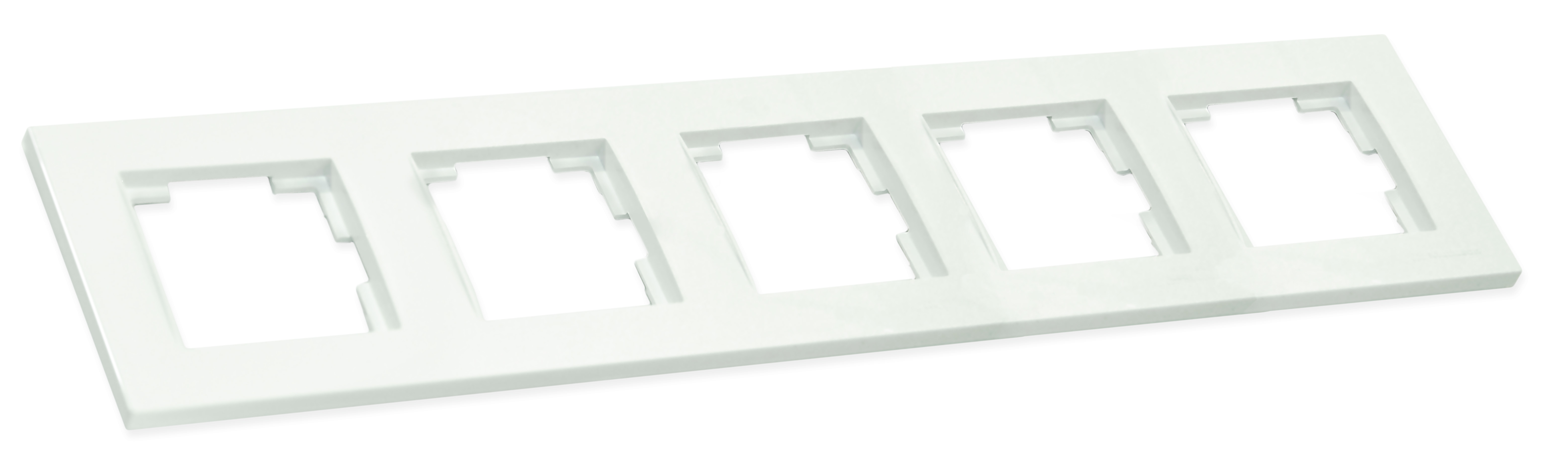Рамка горизонтальна п'ятимісна RITA, Mutlusan, білий, (2220 800 1501)