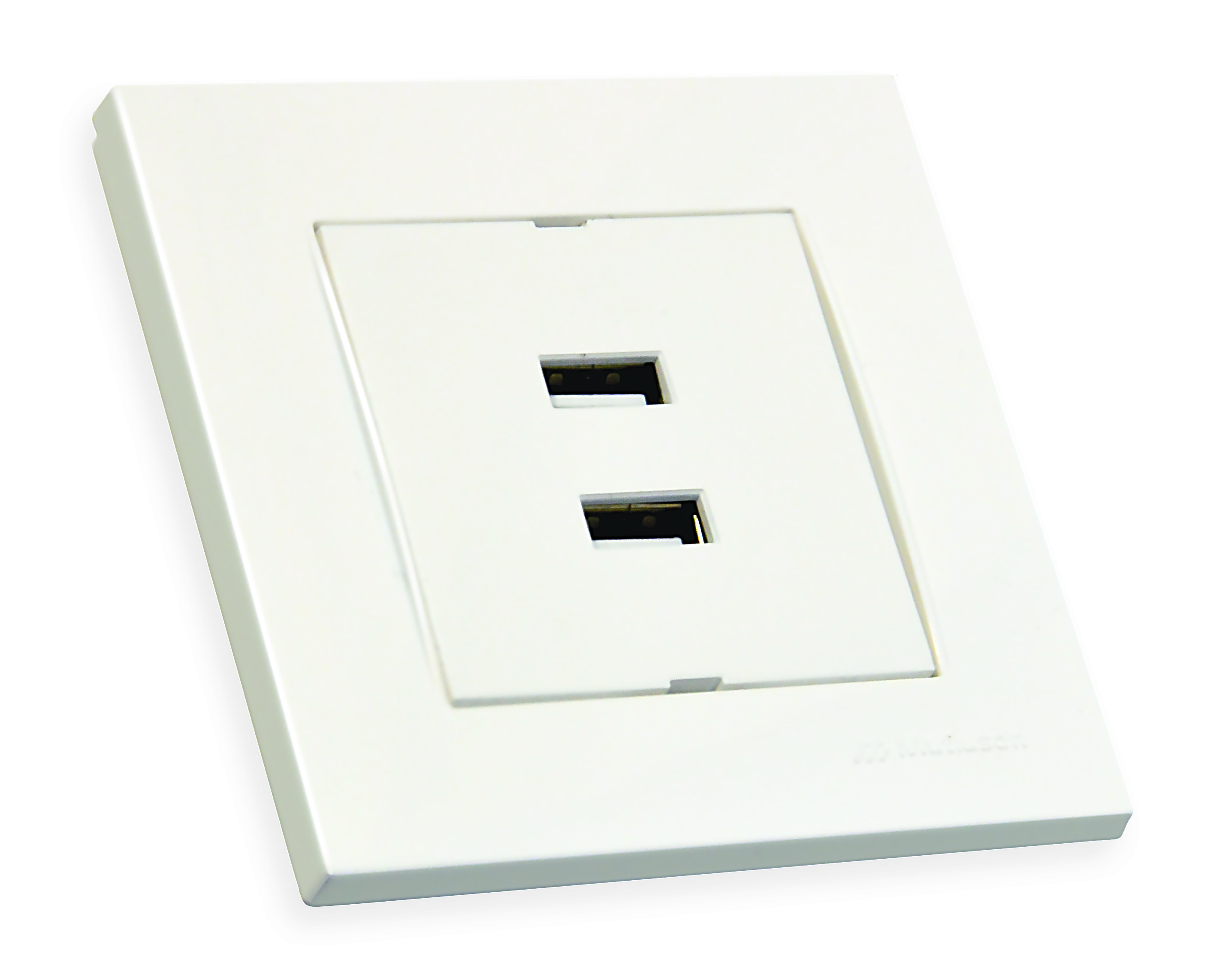 Розетка 2гн USB горизонтальна , RITA, Mutlusan, білий, (2220 449 0101)