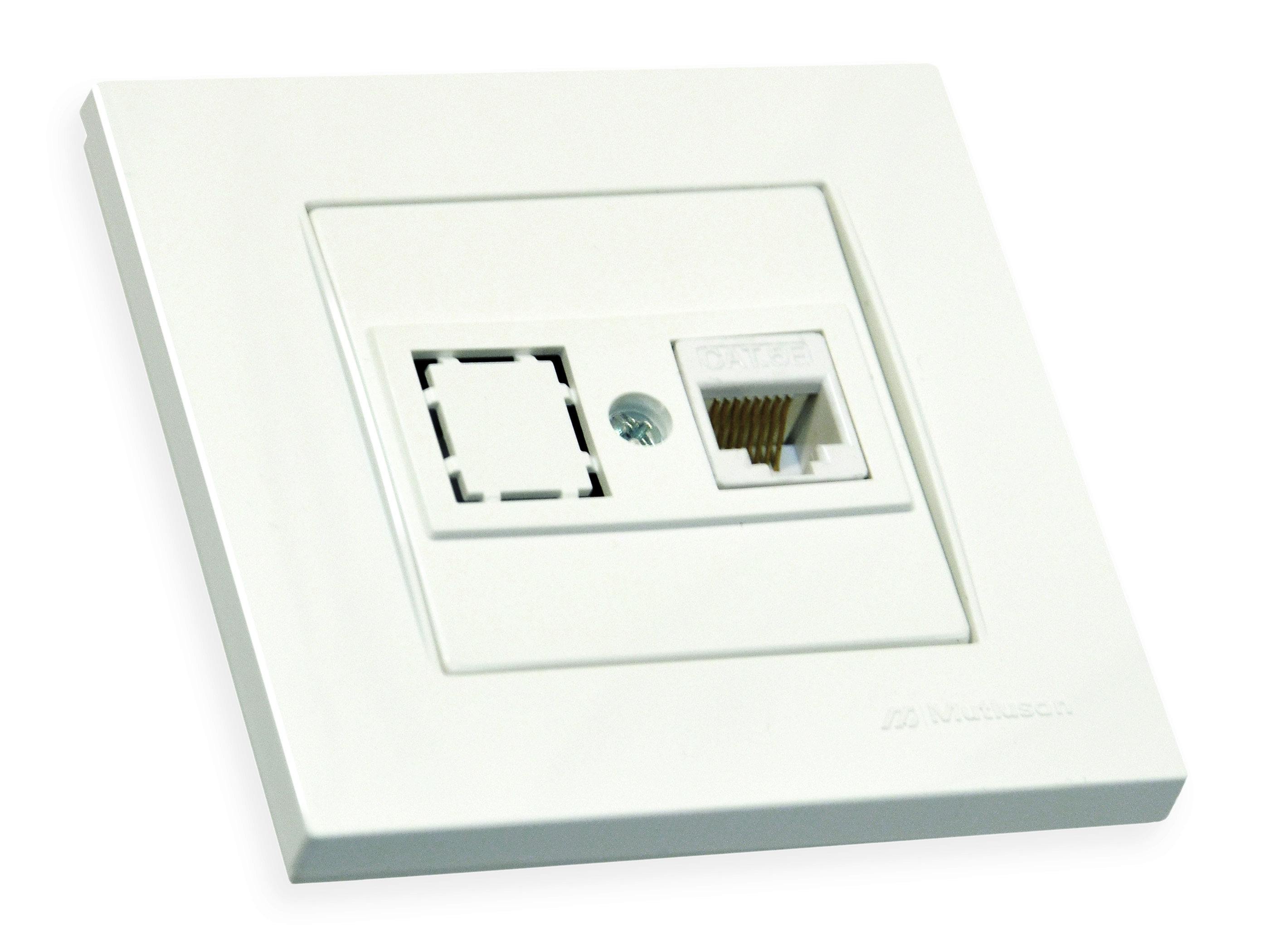 Розетка 1гн комп'ютерна, RITA, Mutlusan, білий, (2220 136 0101)