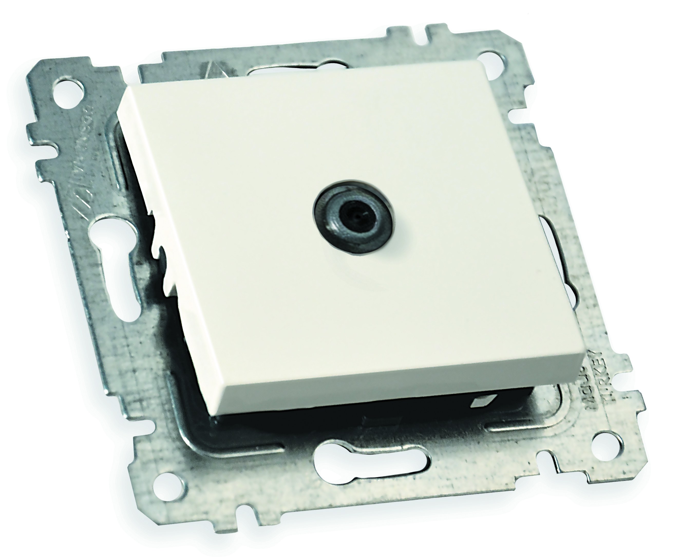 Механізм розетки супутн. телеб. SAT прохідна, RITA, Mutlusan, біла, (2200 166 0101).