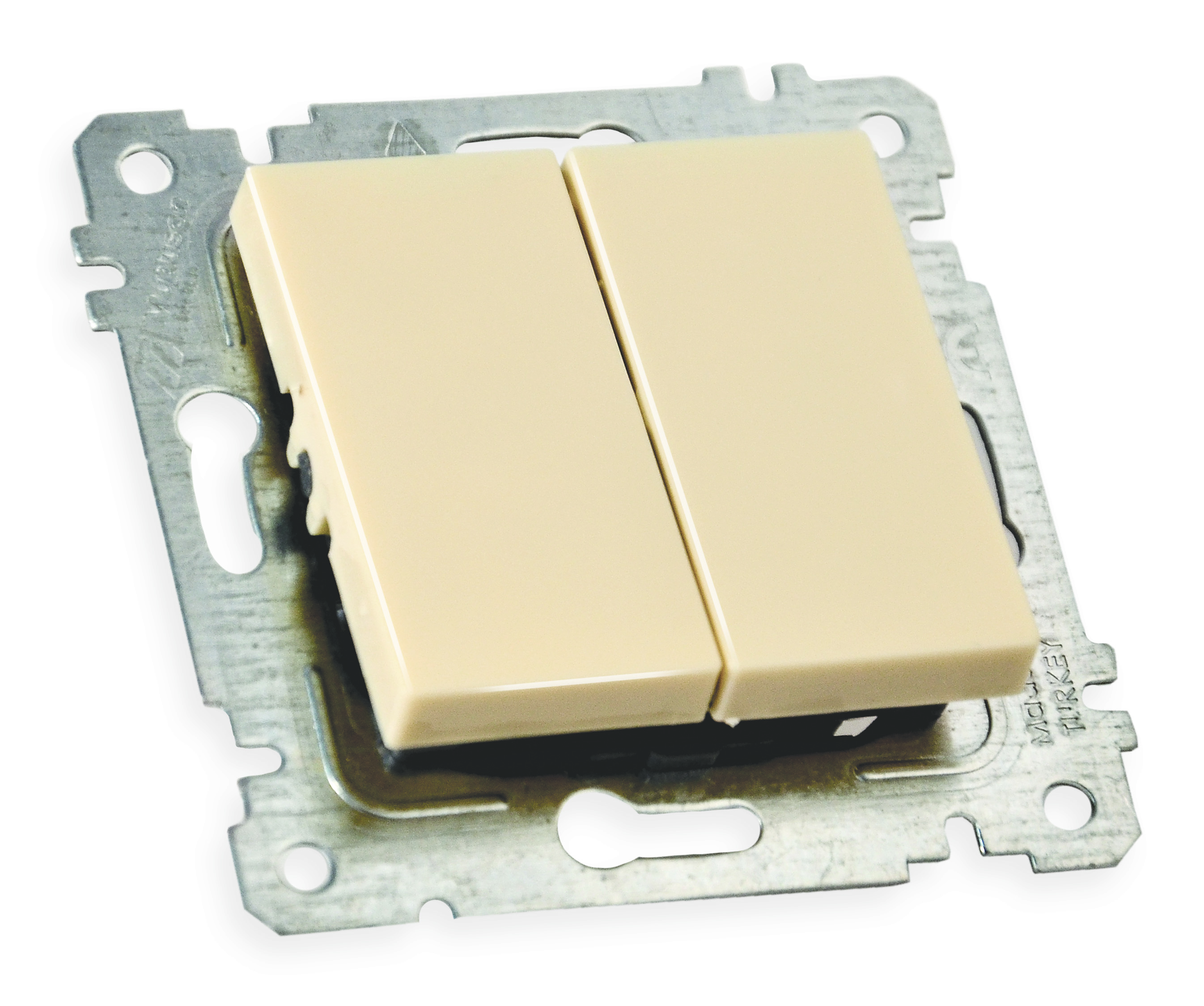 Механізм вимикача 2 кл, 10А, RITA, Mutlusan, крем, (2200 402 0202)