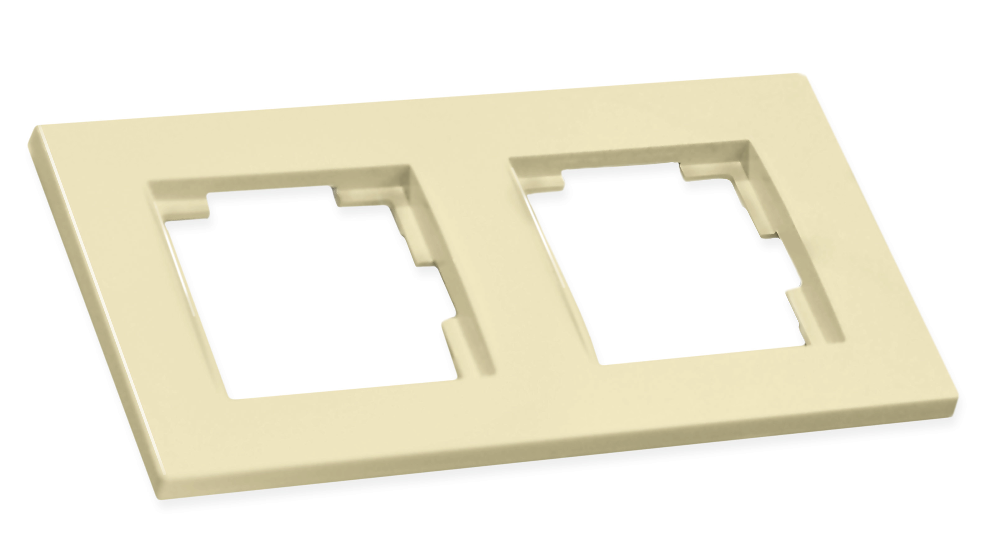 Рамка горизонтальна двомісна RITA, Mutlusan, крем, (2220 800 1202)