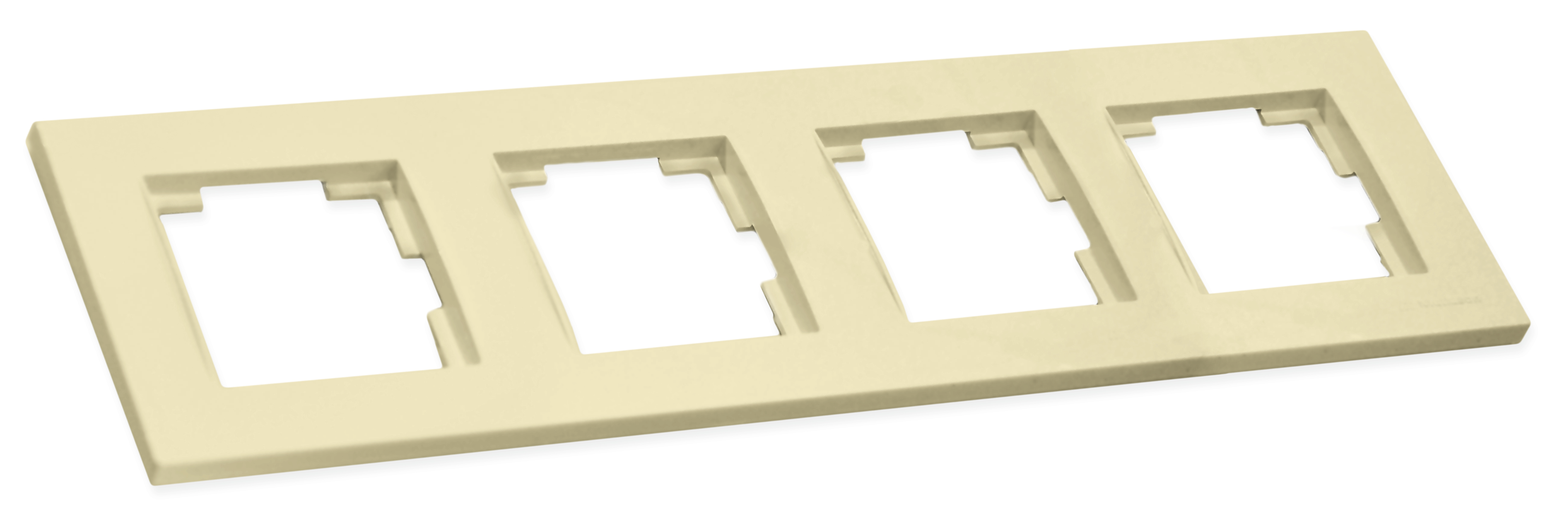 Рамка горизонтальна чотиримісна RITA, Mutlusan, крем, (2220 800 1402)