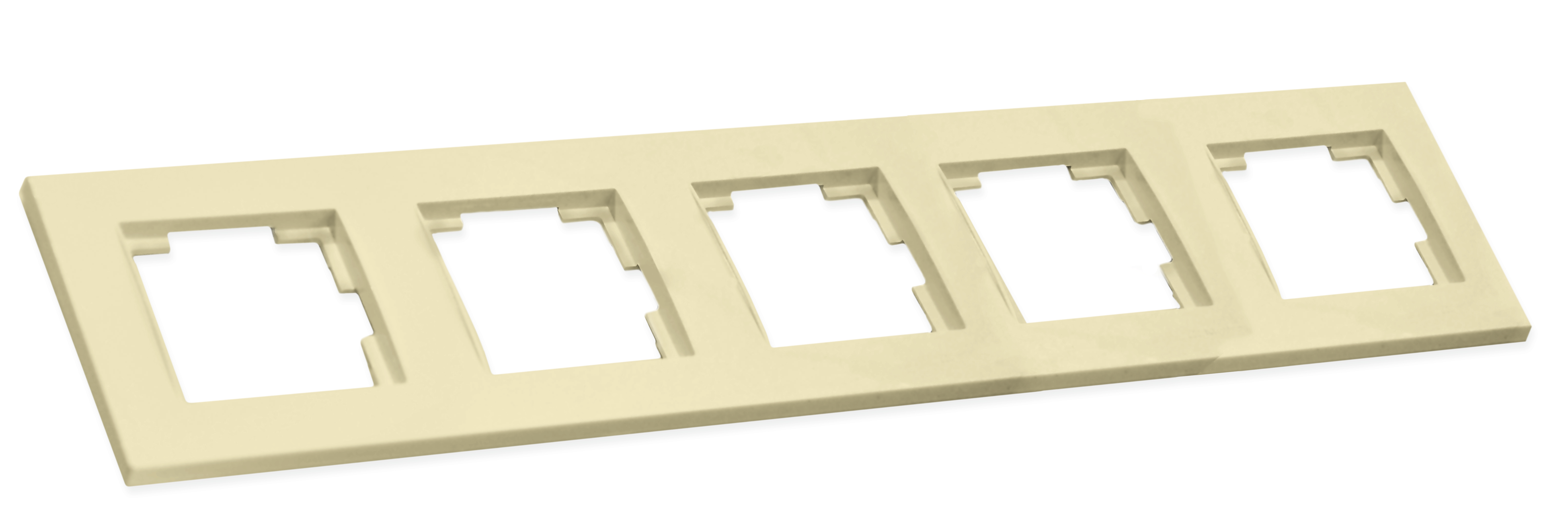 Рамка горизонтальна п'ятимісна RITA, Mutlusan, крем, (2220 800 1502)