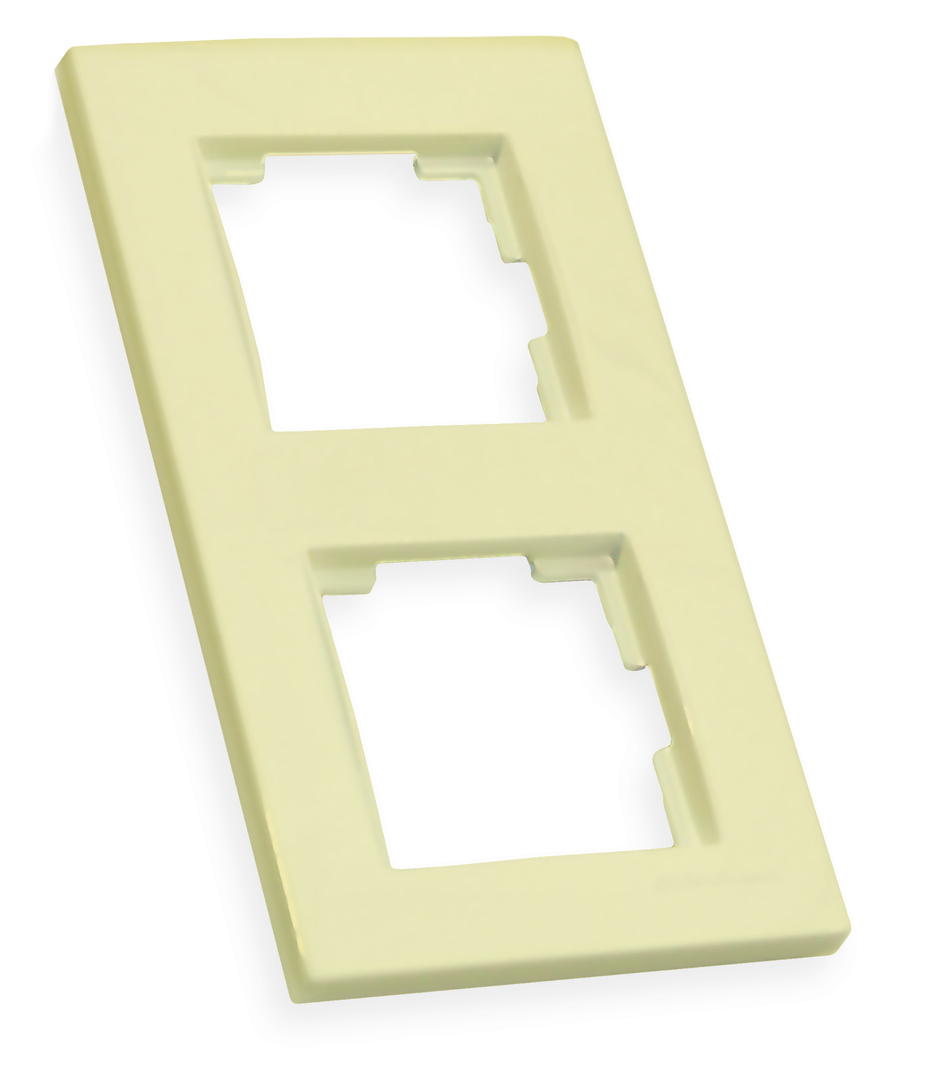 Рамка вертикальна двомісна RITA, Mutlusan, крем, (2220 800 2202)