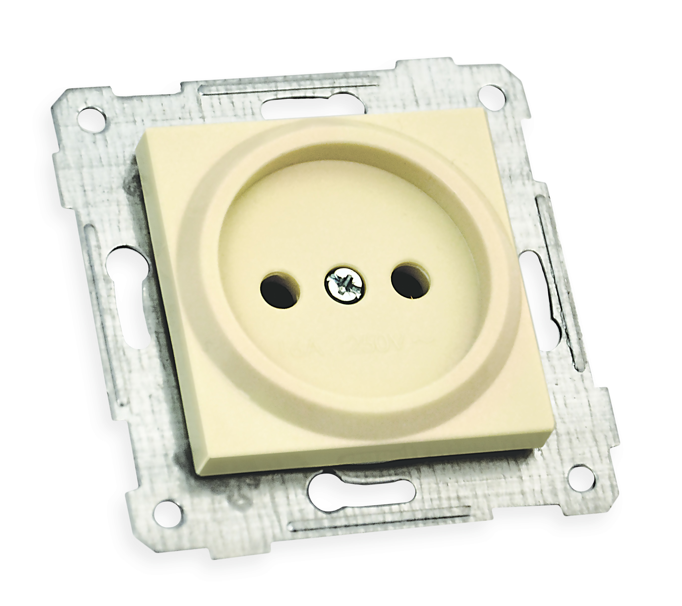 Механізм розетки б/з, 16А, RITA, Mutlusan, крем, (2200 601 0202)