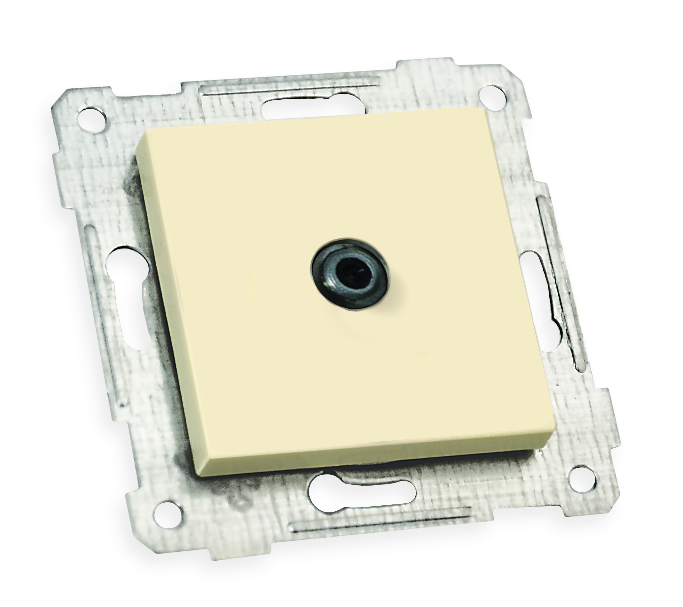 Механізм розетки супутн. телеб. SAT прохідна, RITA, Mutlusan, крем, (2200 166 0102)