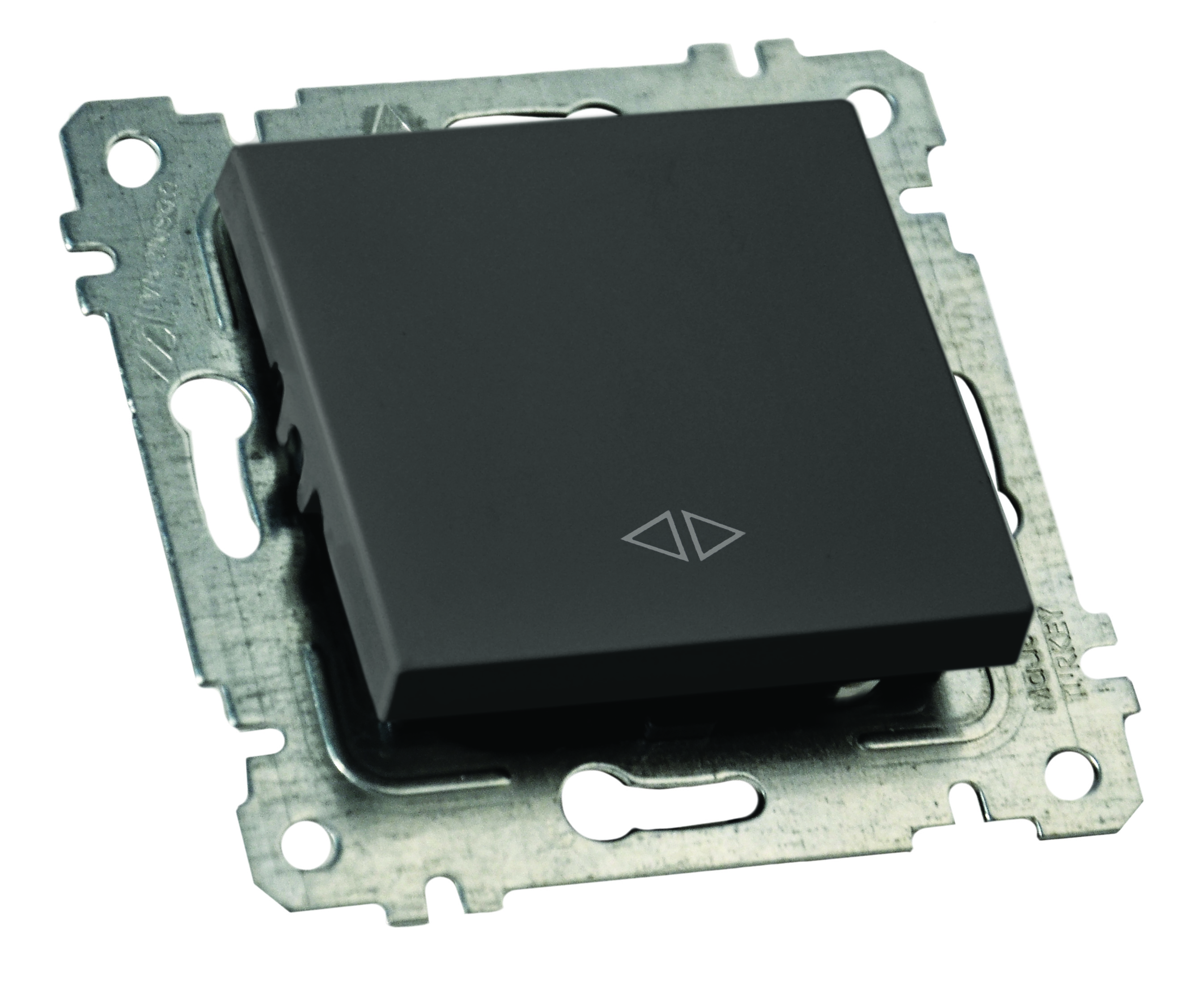 Механізм вимикача 1 кл, перехресний, 10А, RITA, Mutlusan, чорний, (2200 408 0184)