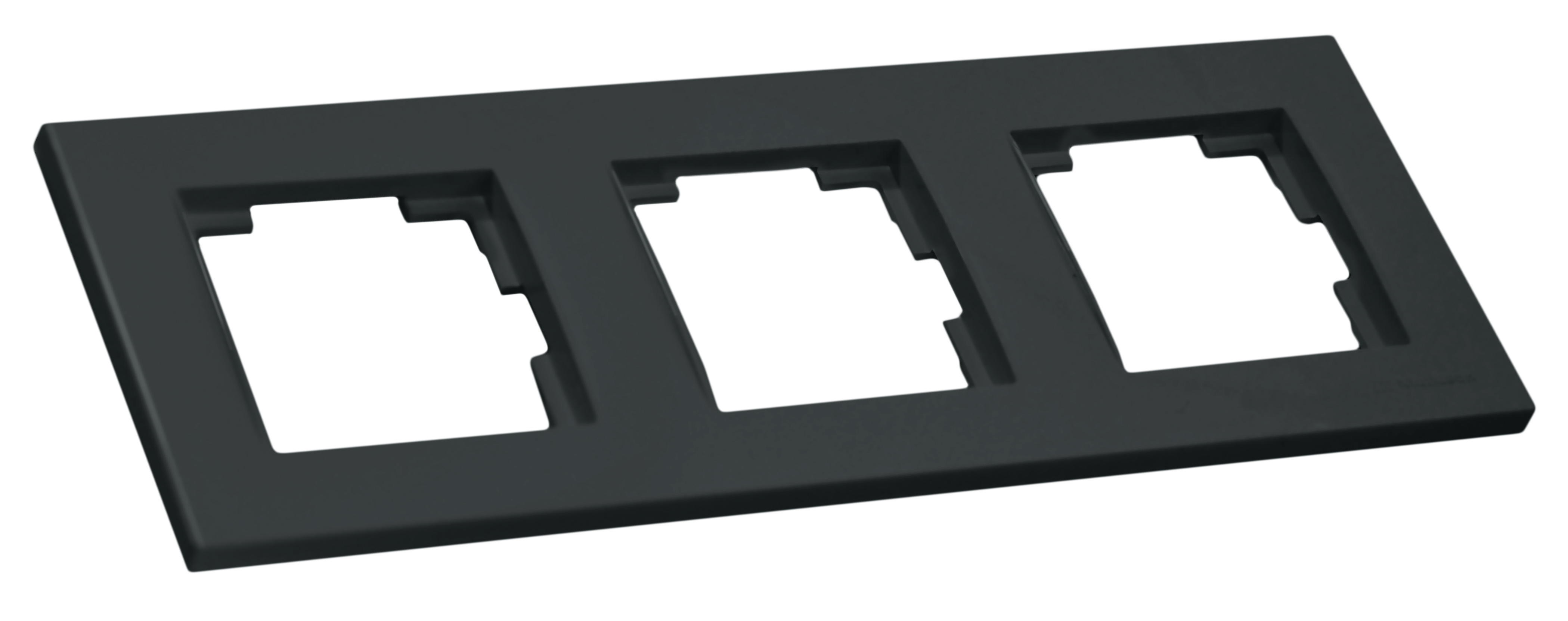 Рамка горизонтальна тримісна RITA, Mutlusan, чорний, (2220 800 1384)