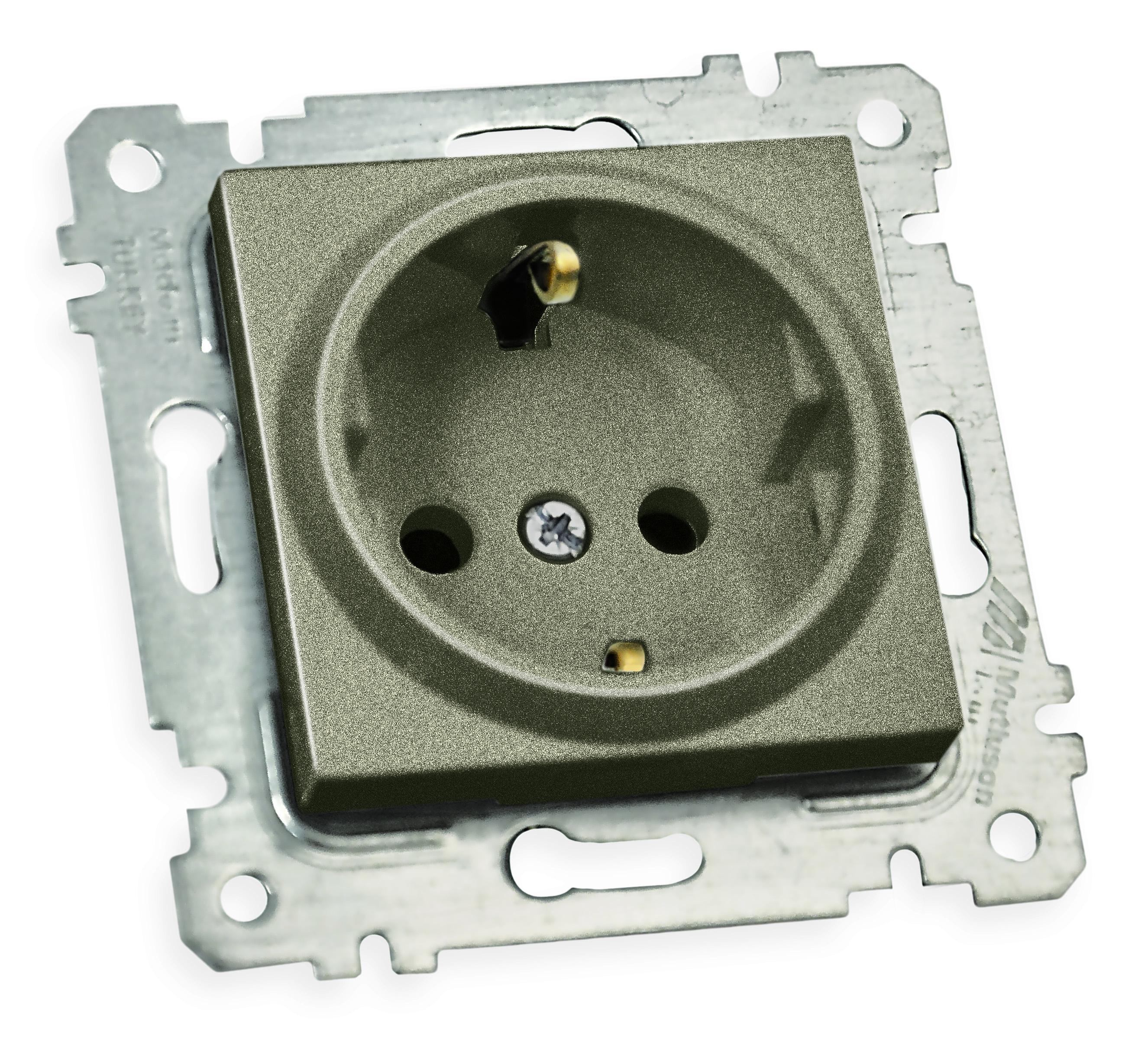 Механізм розетки з/з, 16А, RITA, Mutlusan, "графіт", (2200 600 0295)