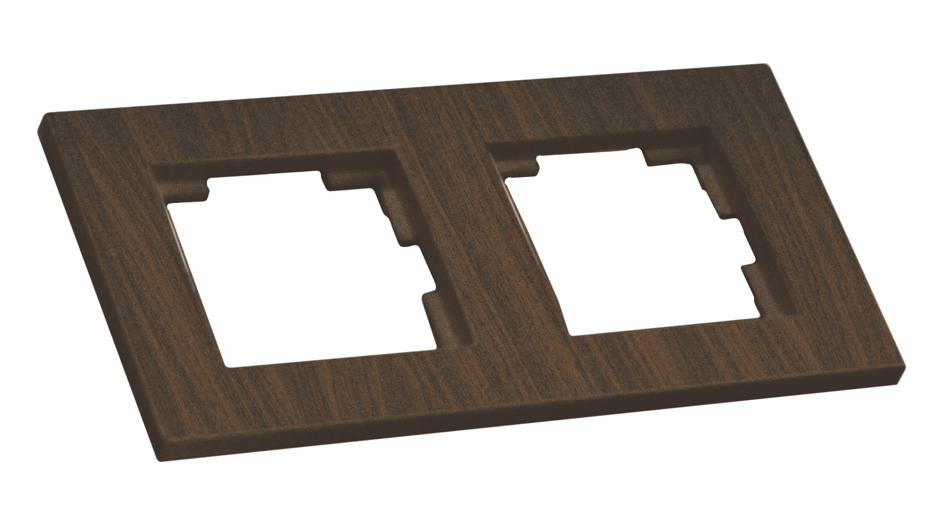 Рамка горизонтальна двомісна RITA, Mutlusan, "горіх", (2220 800 1257)