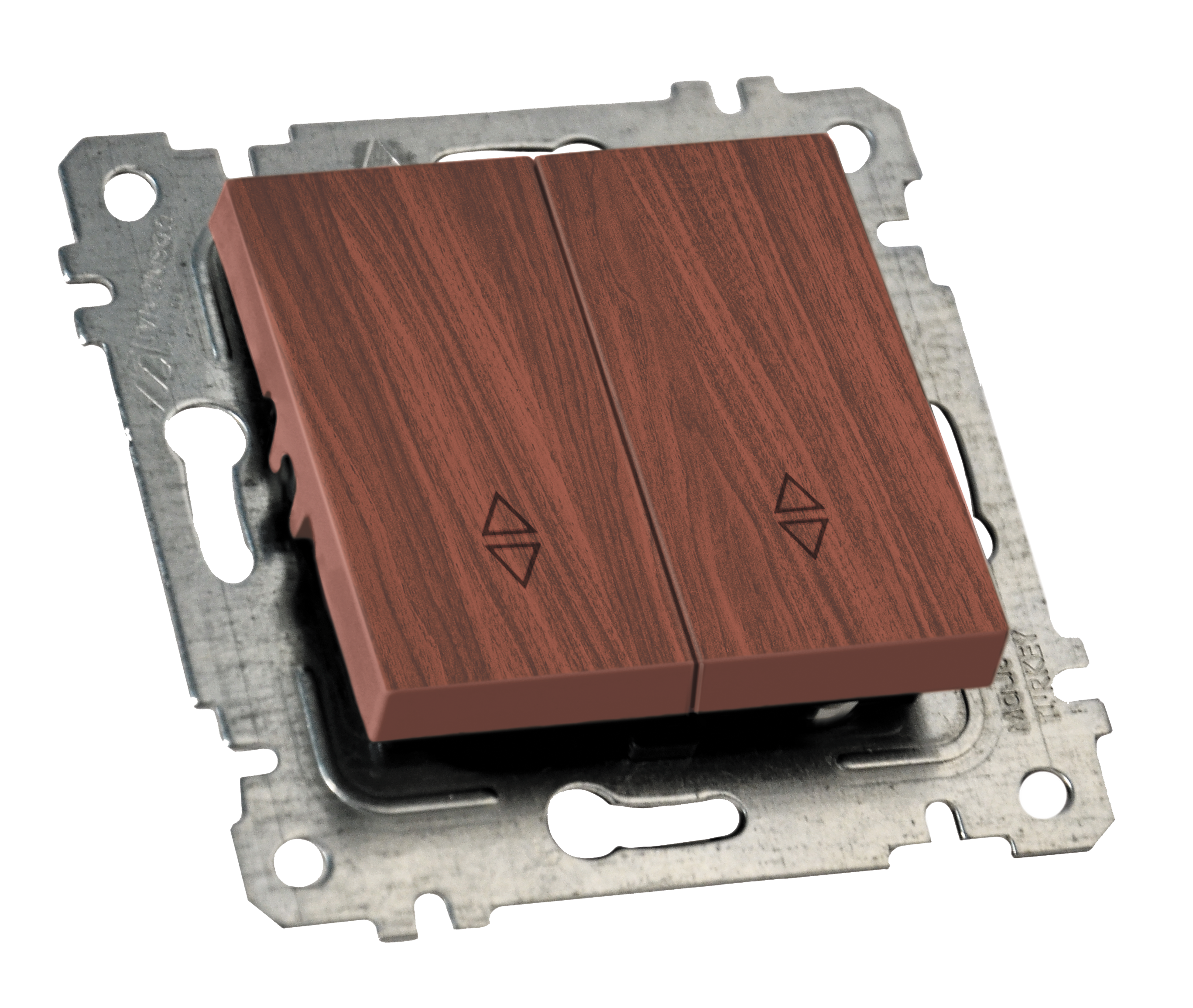 Механізм вимикача 2 кл, прохідний, 10А, RITA, Mutlusan, "вишня" (2200 404 0156)