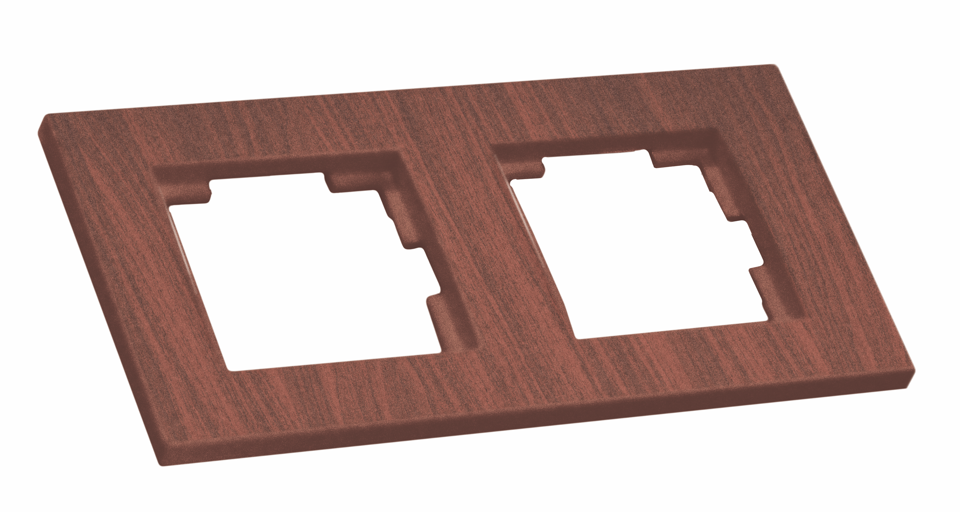 Рамка горизонтальна двомісна RITA, Mutlusan, "вишня" (2220 800 1256)