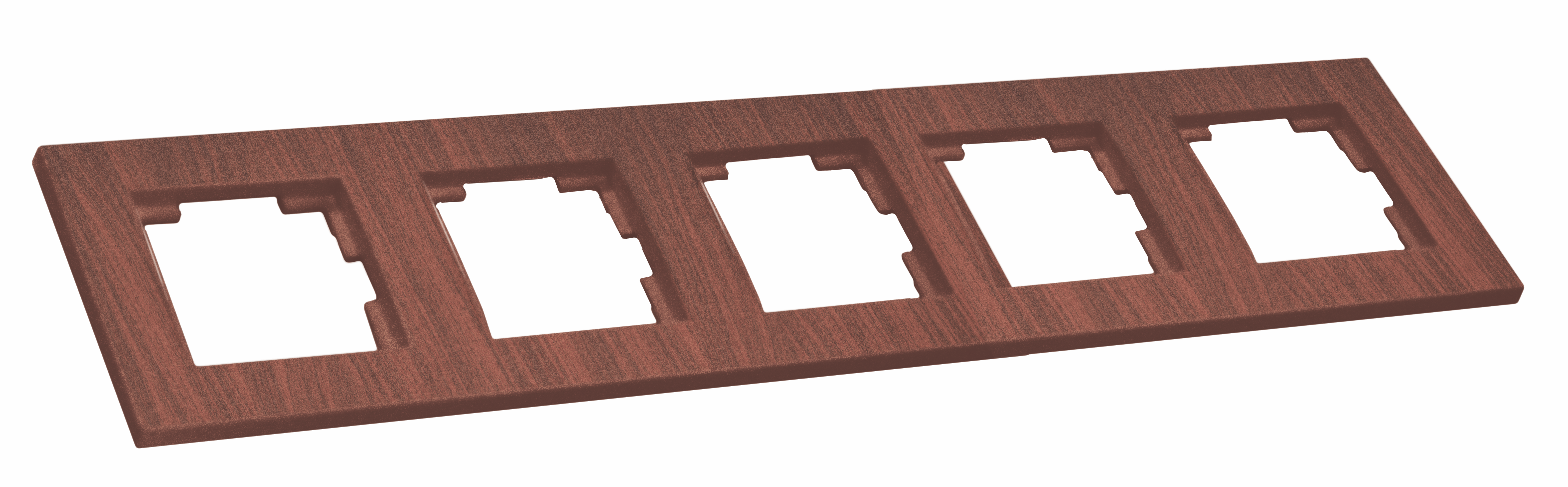 Рамка горизонтальна п'ятимісна RITA , Mutlusan, "вишня" (2220 800 1556)