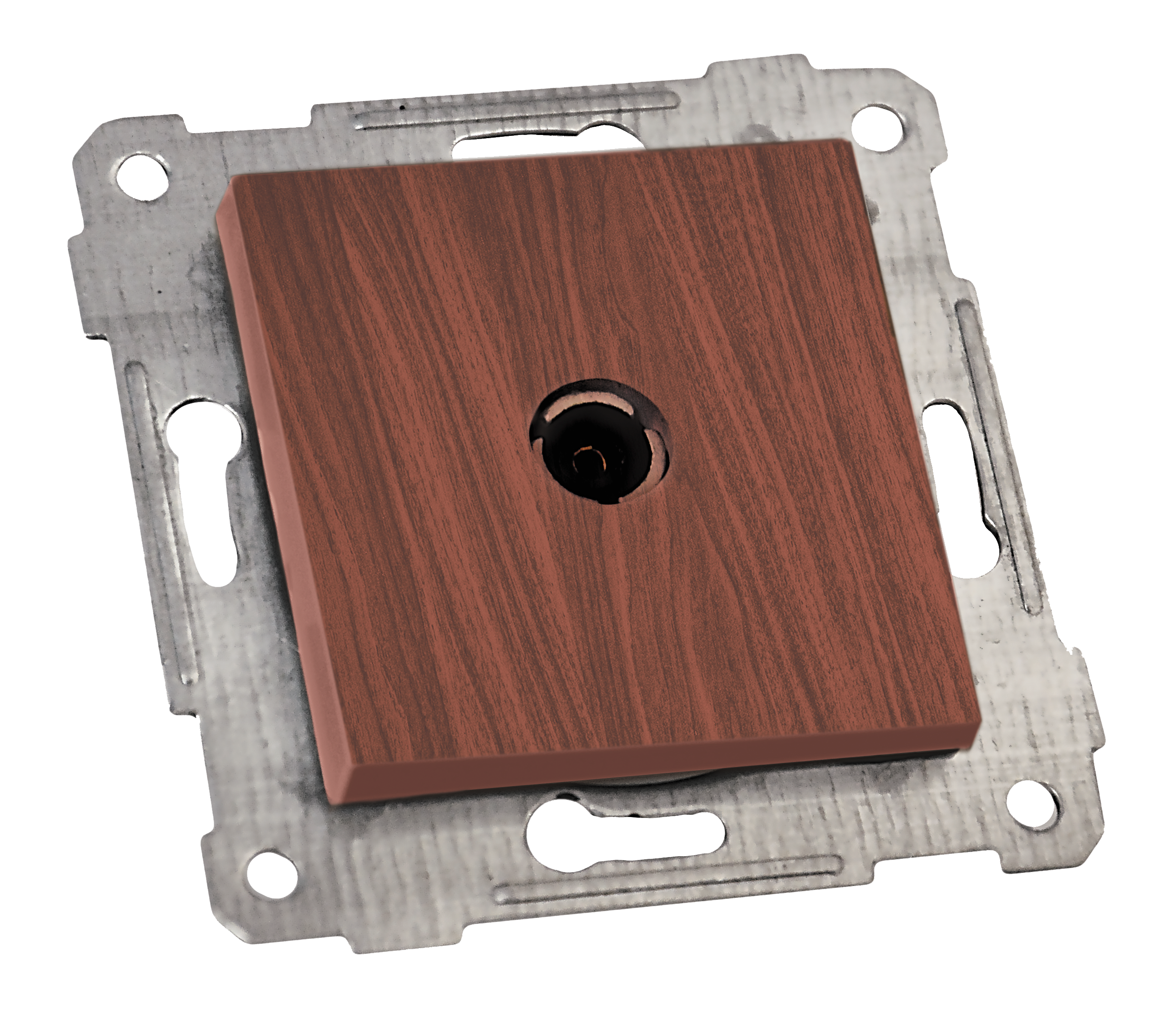 Механізм розетки телевізійної, TV, кінцева RITA , Mutlusan, "вишня" (2200 171 0156)