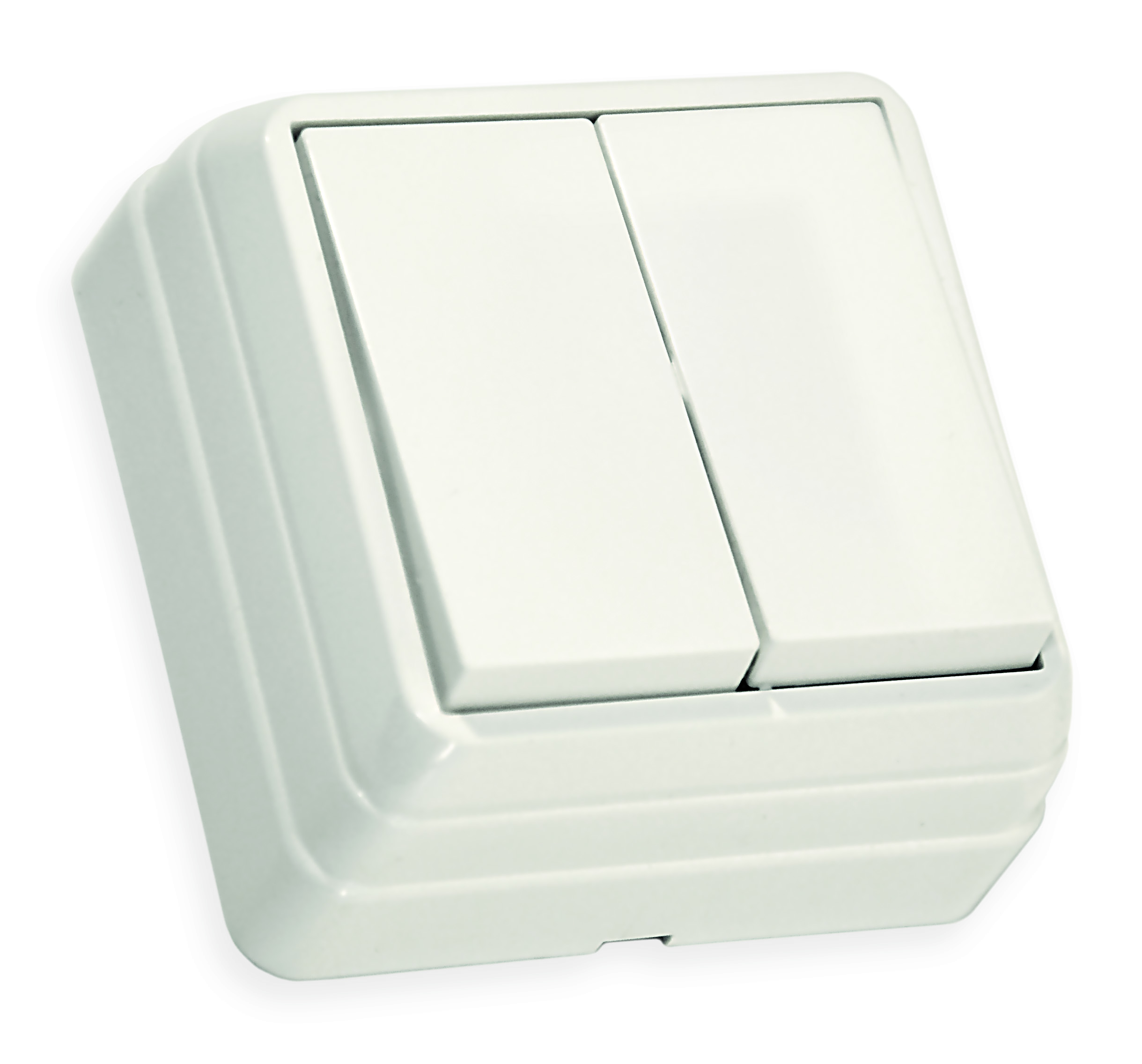 Вимикач 2 кл, 10А, BRON, Mutlusan, білий, (2160 302 0201)