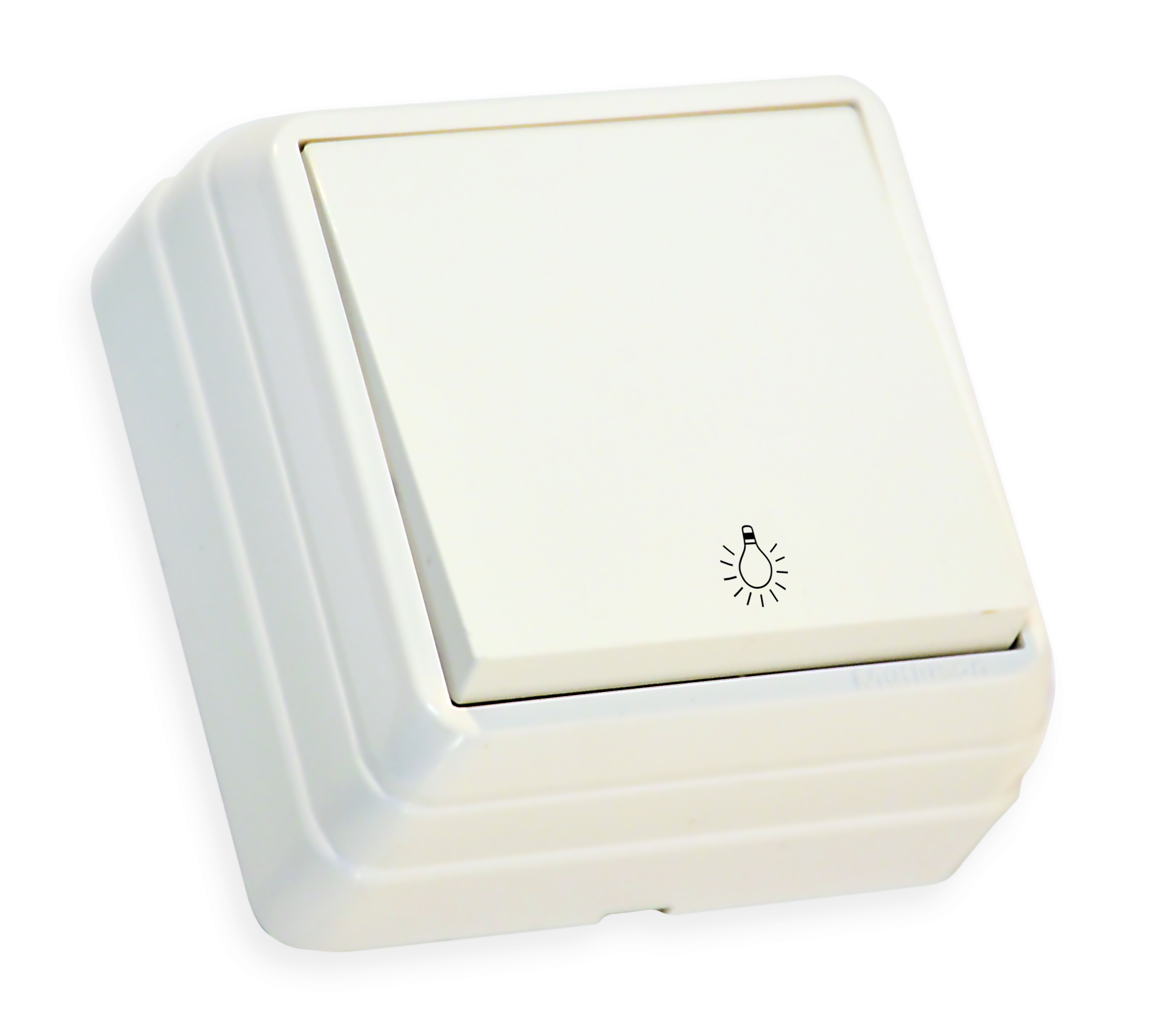 Вимикач кнопковий, 10А, BRON, Mutlusan, білий (2160 307 0201)