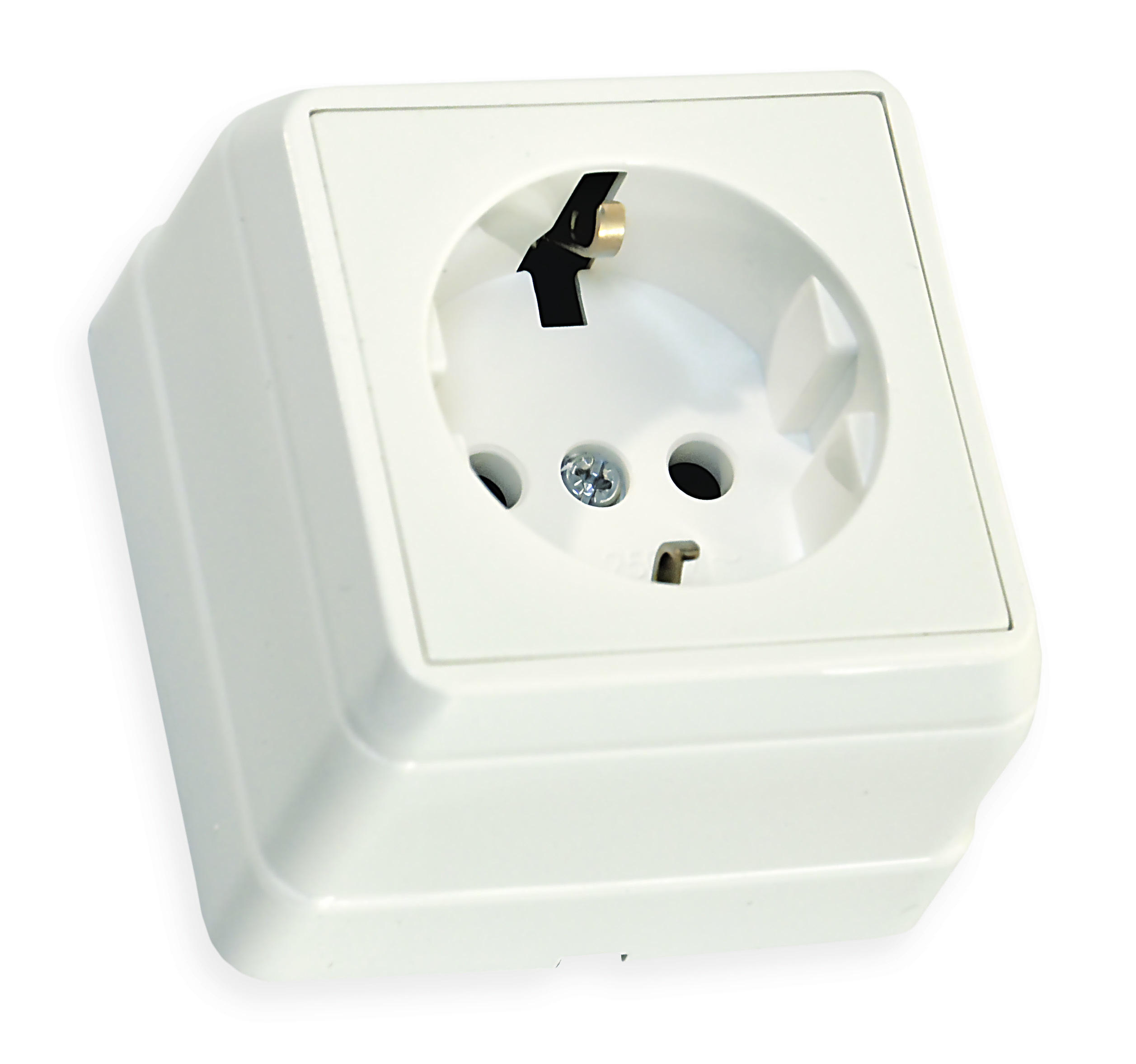 Розетка з/з, 16А, BRON, Mutlusan, білий, (2160 100 0201)