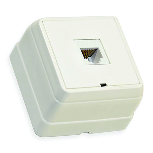 Розетка комп. 1*Rj45 (Cat5), BRON, Mutlusan, білий, (2160 136 0201)