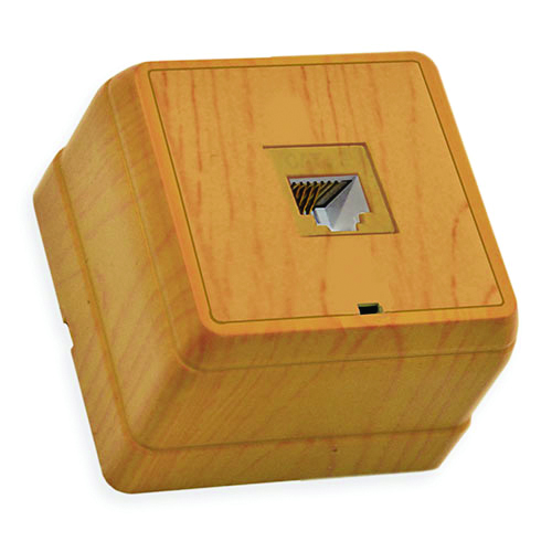 Розетка комп. 1*Rj45 (Cat5), BRON, Mutlusan, "дуб", (2160 136 0258)