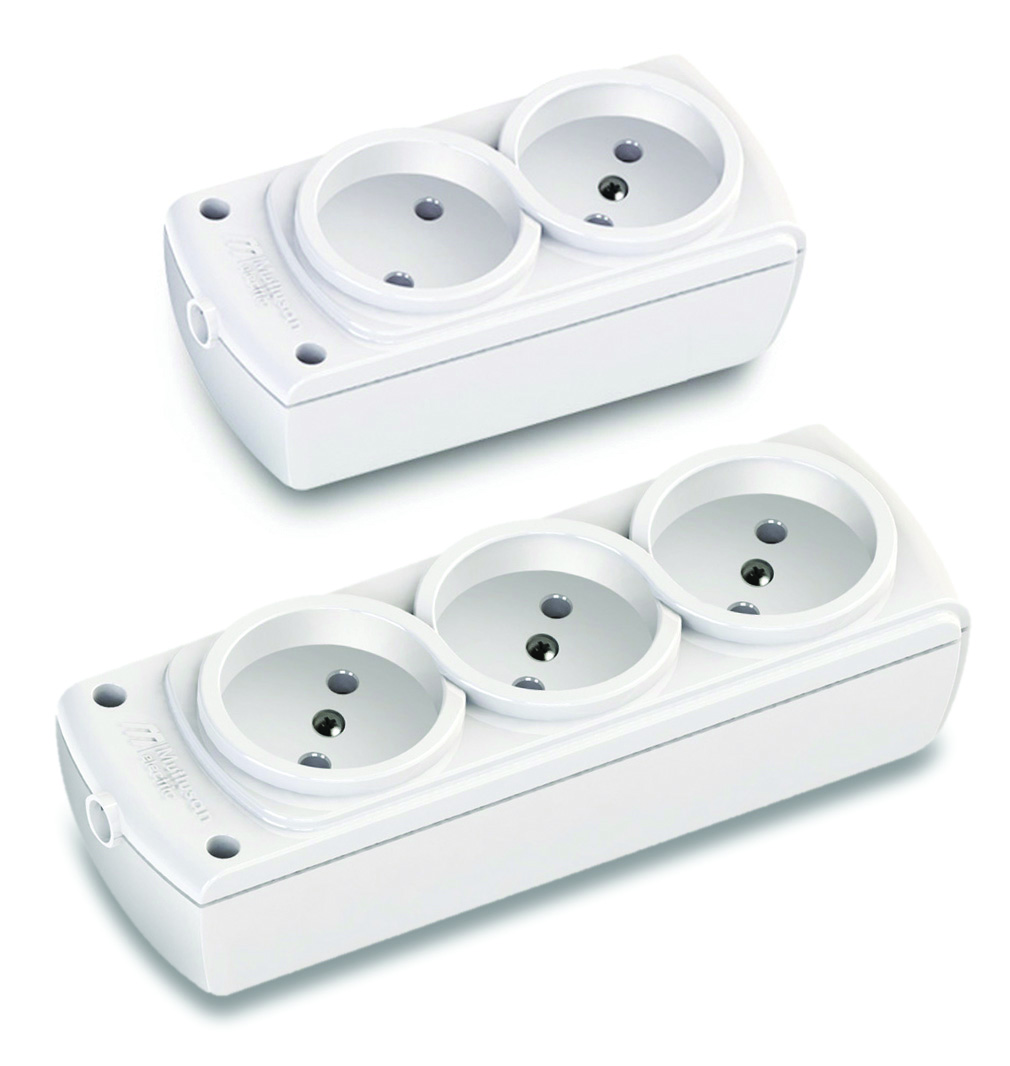 Колодка б/з, 2 гнізда, 10А, Olimpia, Mutlusan  (001 171 290001 00 00)