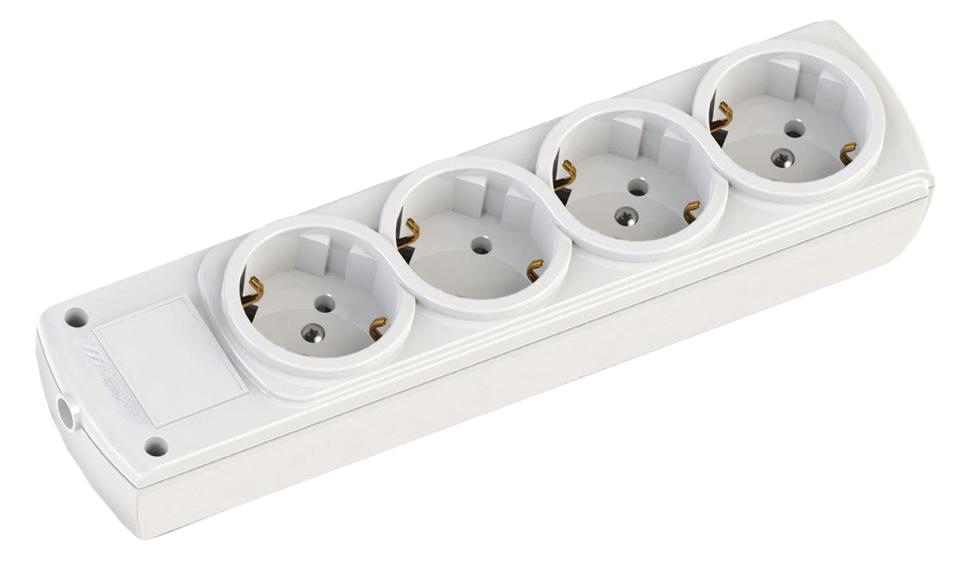 Колодка з/з, 4 гнізда, 16А, Olimpia, Mutlusan  (001 171 410001 00 00)