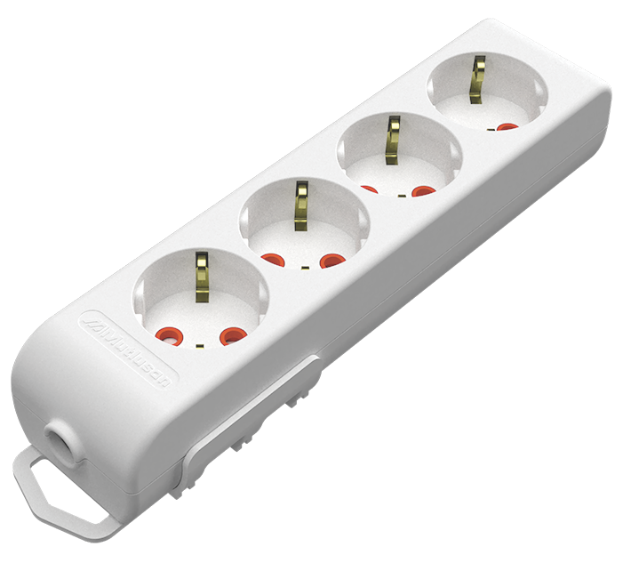 Колодка з/з, 4 гнізда, зі шторками, 16А, Ri-tech, Mutlusan (001 175 410001 00 00)