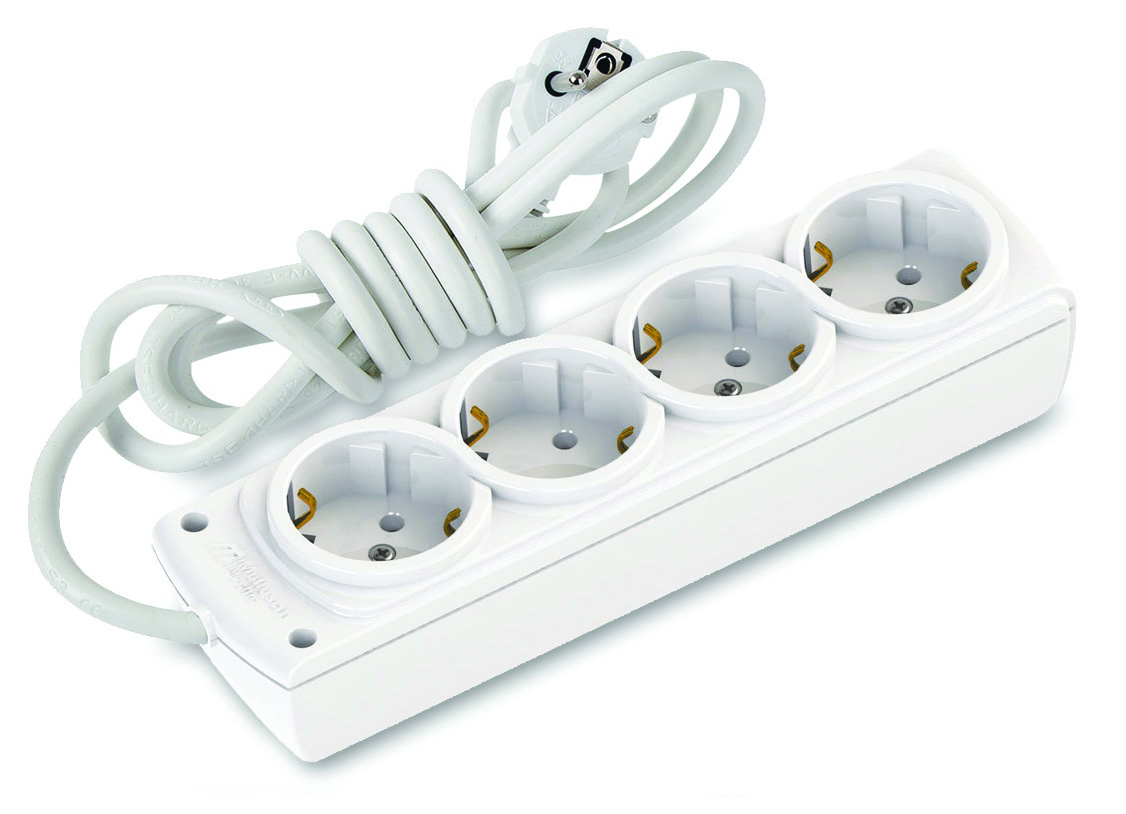 Подовжувач з/з, 4 гнізда, 3м, 16А, Olimpia, Mutlusan  (001 171 410001 03 00)