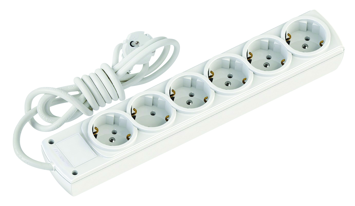 Подовжувач з/з, 6 гнізд, 3м, 16А, Olimpia, Mutlusan  (001 171 610001 03 00)
