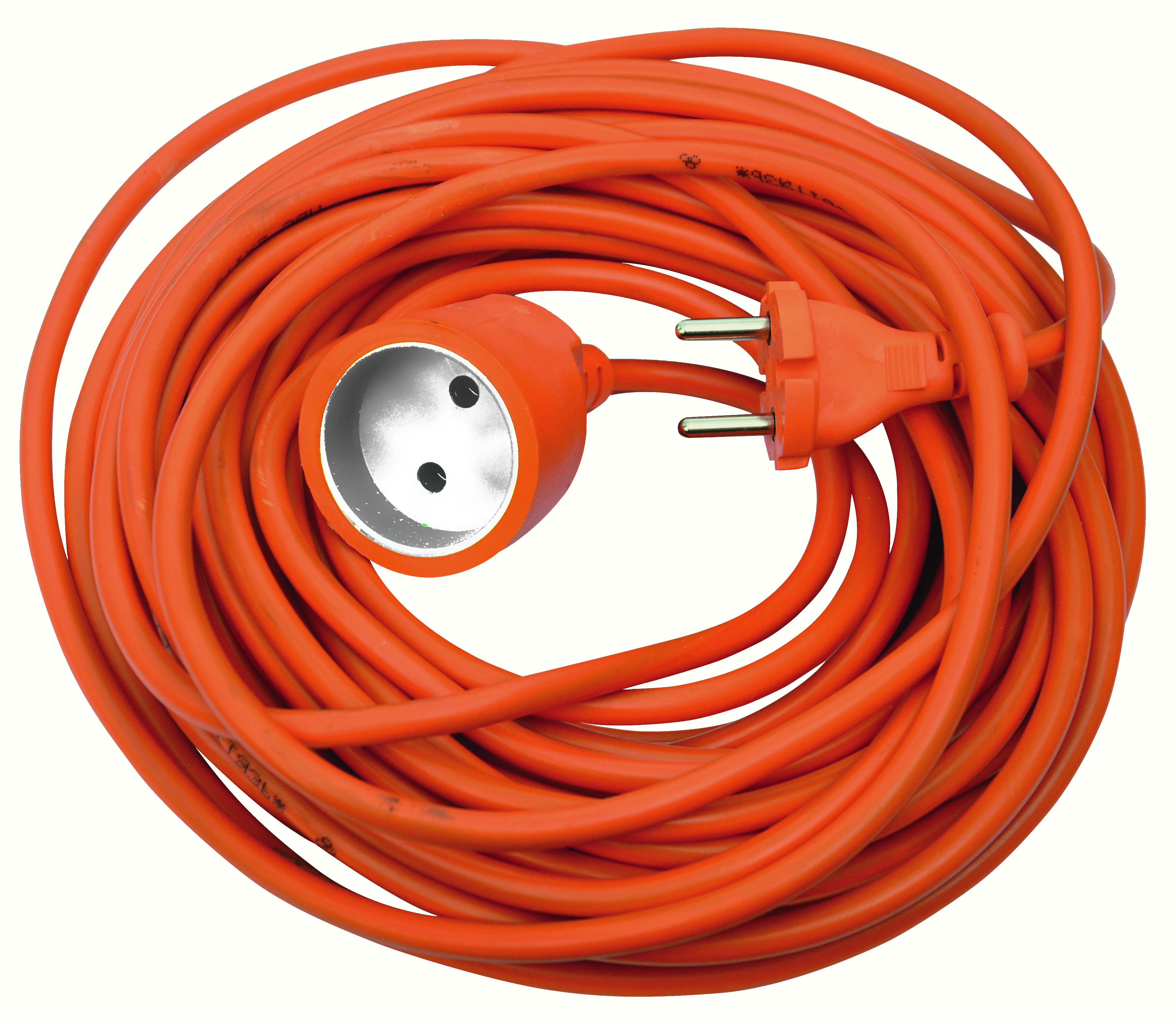 Подовжувач б/з, 1 гніздо, 5м, 10А, ПВС 2*1,0 помаранчевий, MARSO