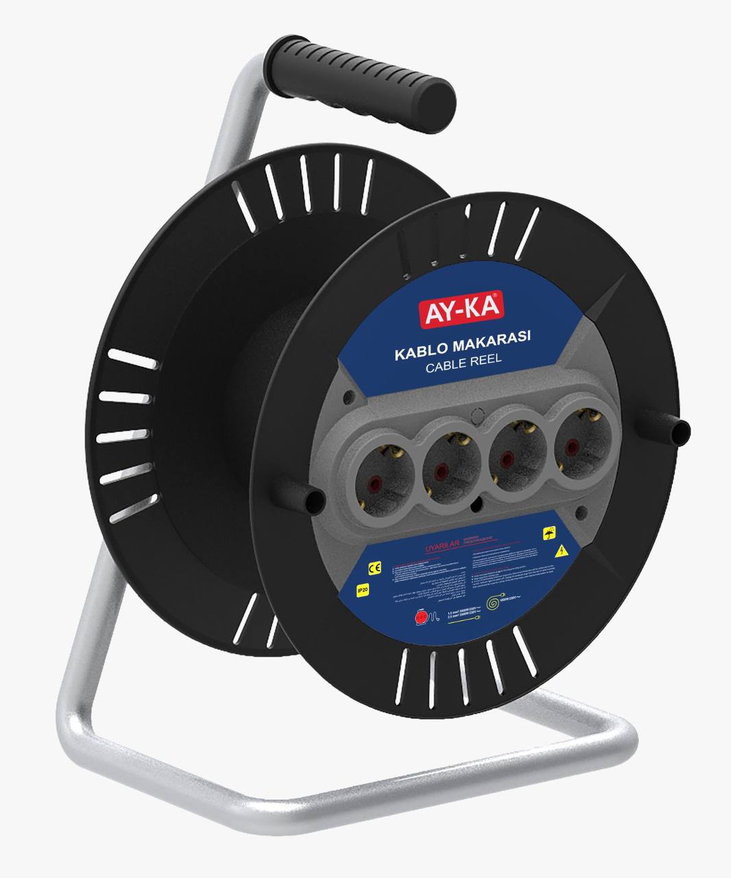 Котушка 4‑гніздна, 16 А, довжина кабелю до 50 м – AY‑KA