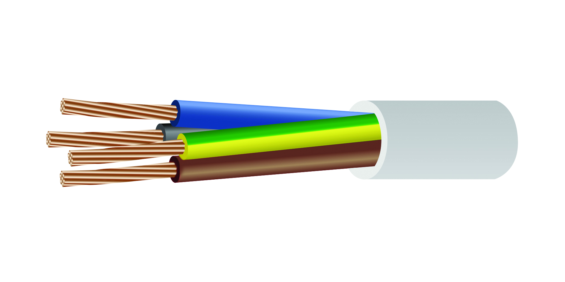 Провід з'єднувальний ПВС 4х1,5 (1м), "СВІТ-БУД електро"