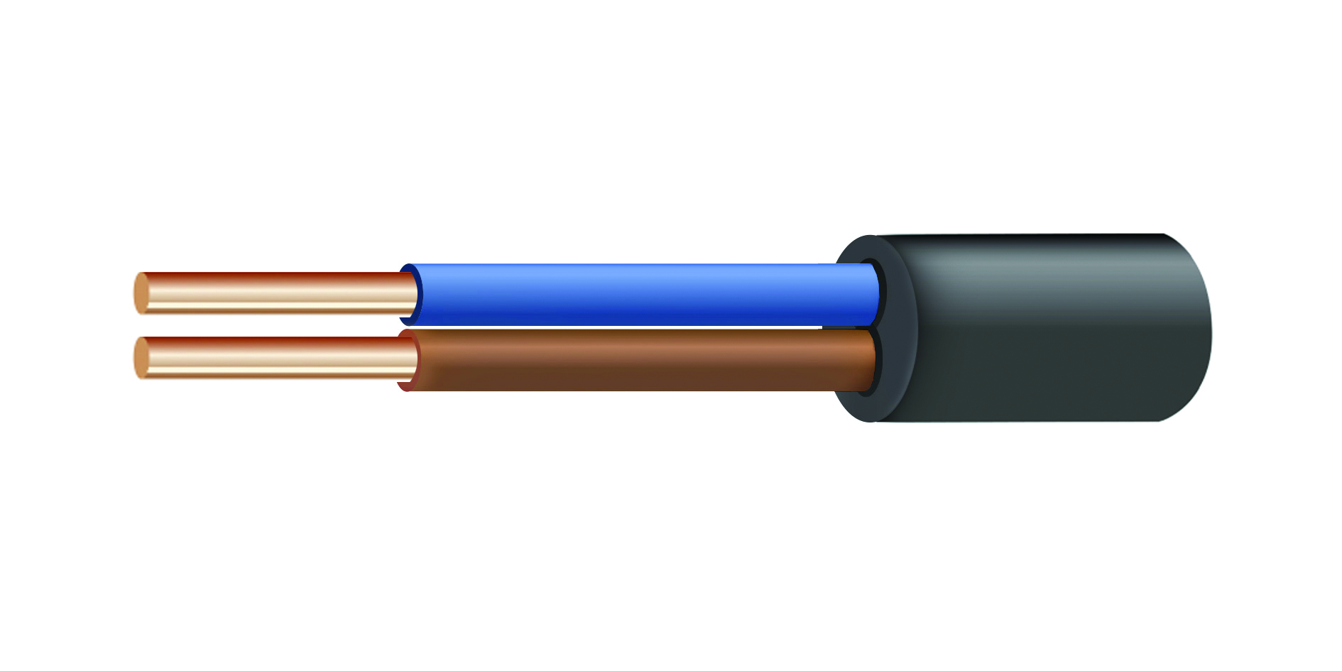 Кабель силовий ВВГнг 2х1,5 (1м.), "СВІТ-БУД електро"