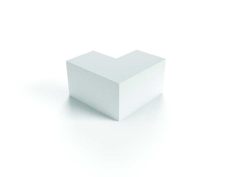 Кут зовнішній кабель-каналу 12X12мм, Mutlusan, (001 040 012012 00 00)