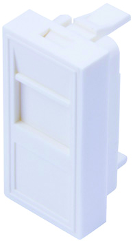 Рамка інтернет розетки в каб.канал, зі шторкою (45х22.5), Mutlusan (888 049 050012)