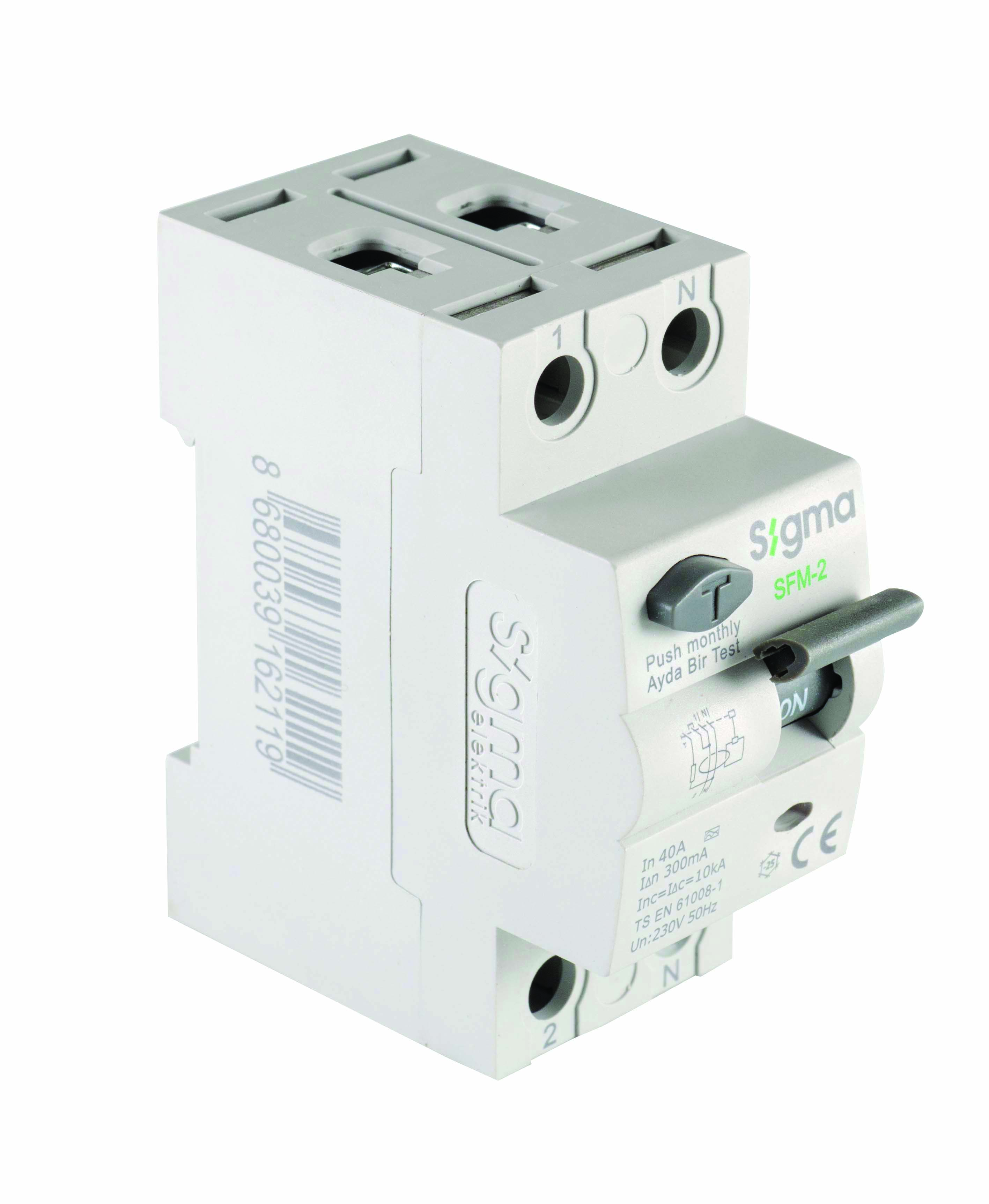 Диф. реле (ПЗВ) SIGMA 6кА, 2Р, 300мА, 25А "АС" (SHM2025300)