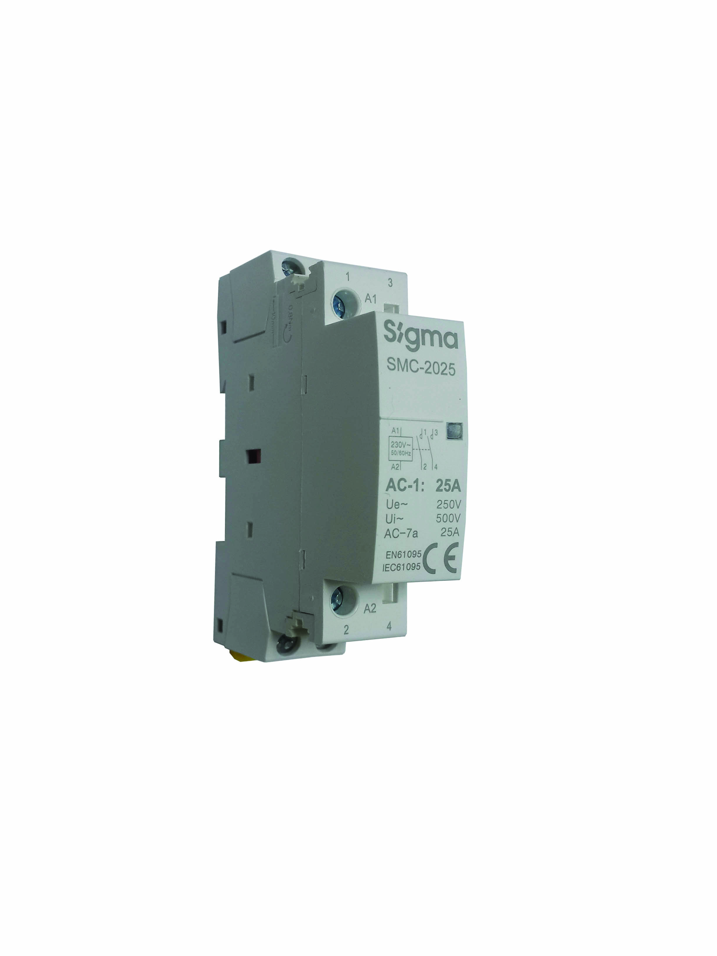 Контактор модульний SIGMA 25А, 2Р, 2NO , 230V (SMC-2025-2NO)