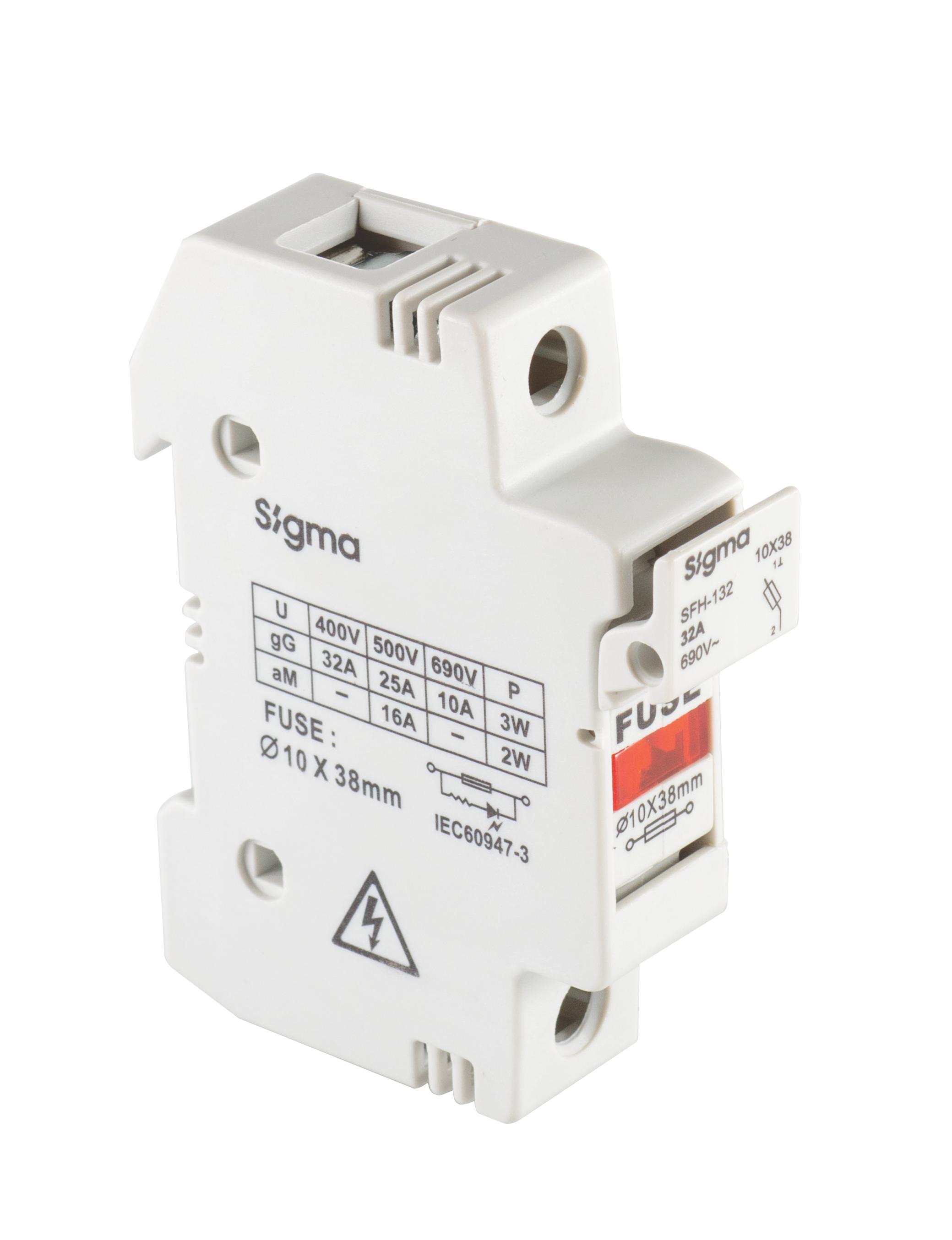 Тримач запобіжника плавкого SIGMA 1Р, 32А (SFH132)