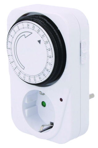 Реле часу добове механічне в розетку 16A, 3500W