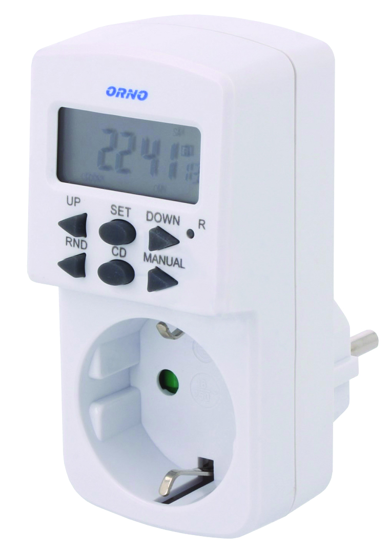 Реле часу тижневе електронне в розетку 8A, 1800W