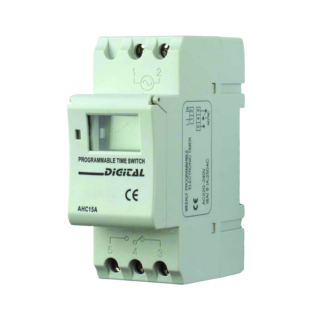Таймер тижневий електронний на din-рейку AHC15A