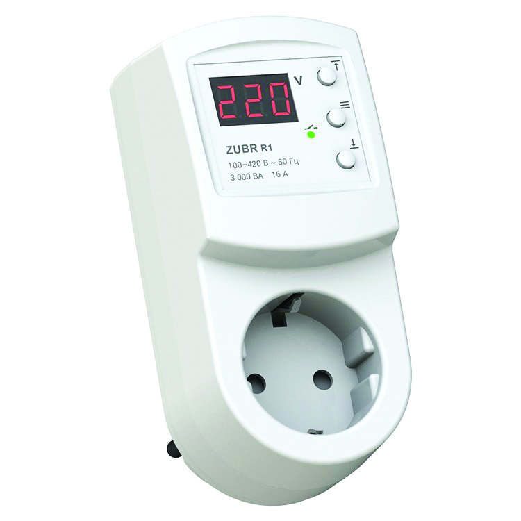Реле напруги 16А, в розетку, ZUBR R116y