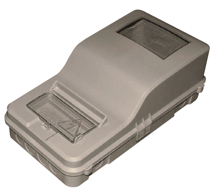 Бокс 3ф. лічильника/ 7 авт.вим., IP 54, (450х247х163мм), відкр.уст., сірий