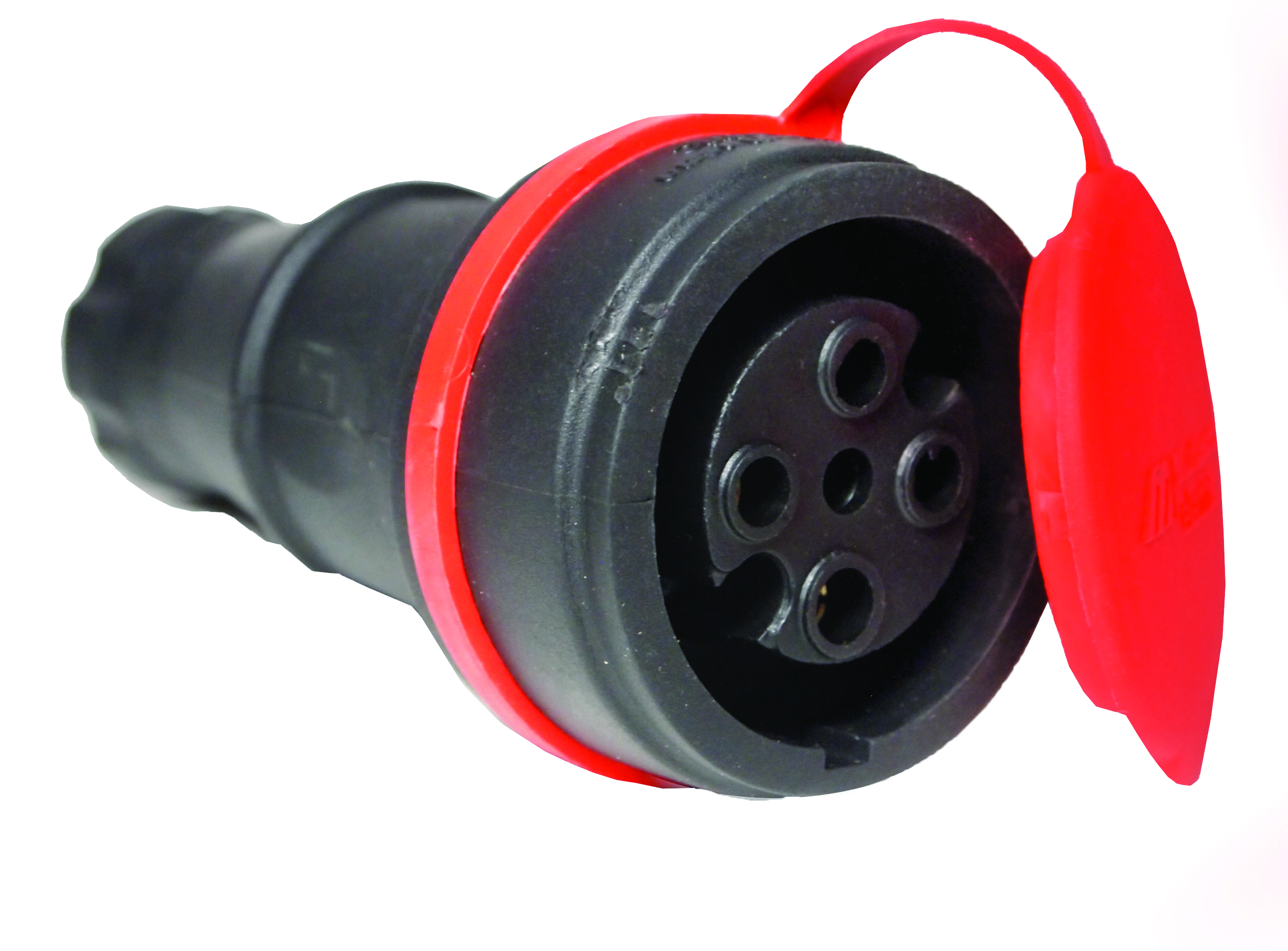 Розетка силова трифазна переносна 16А, каучук, (IP44), Mutlusan, (010 083 400061)