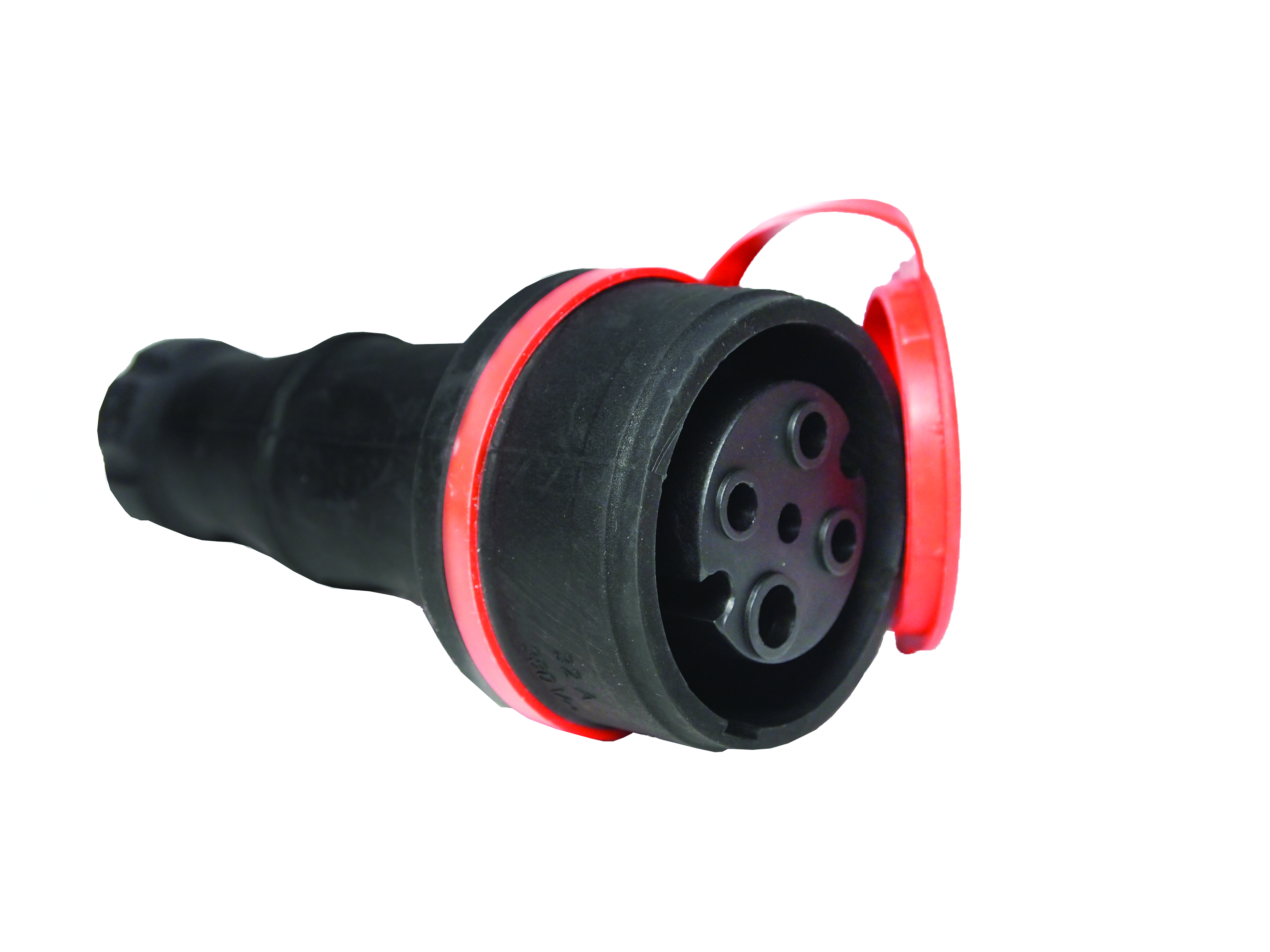 Розетка силова трифазна переносна 32А, каучук, (IP44), Mutlusan, (010 083 400071)