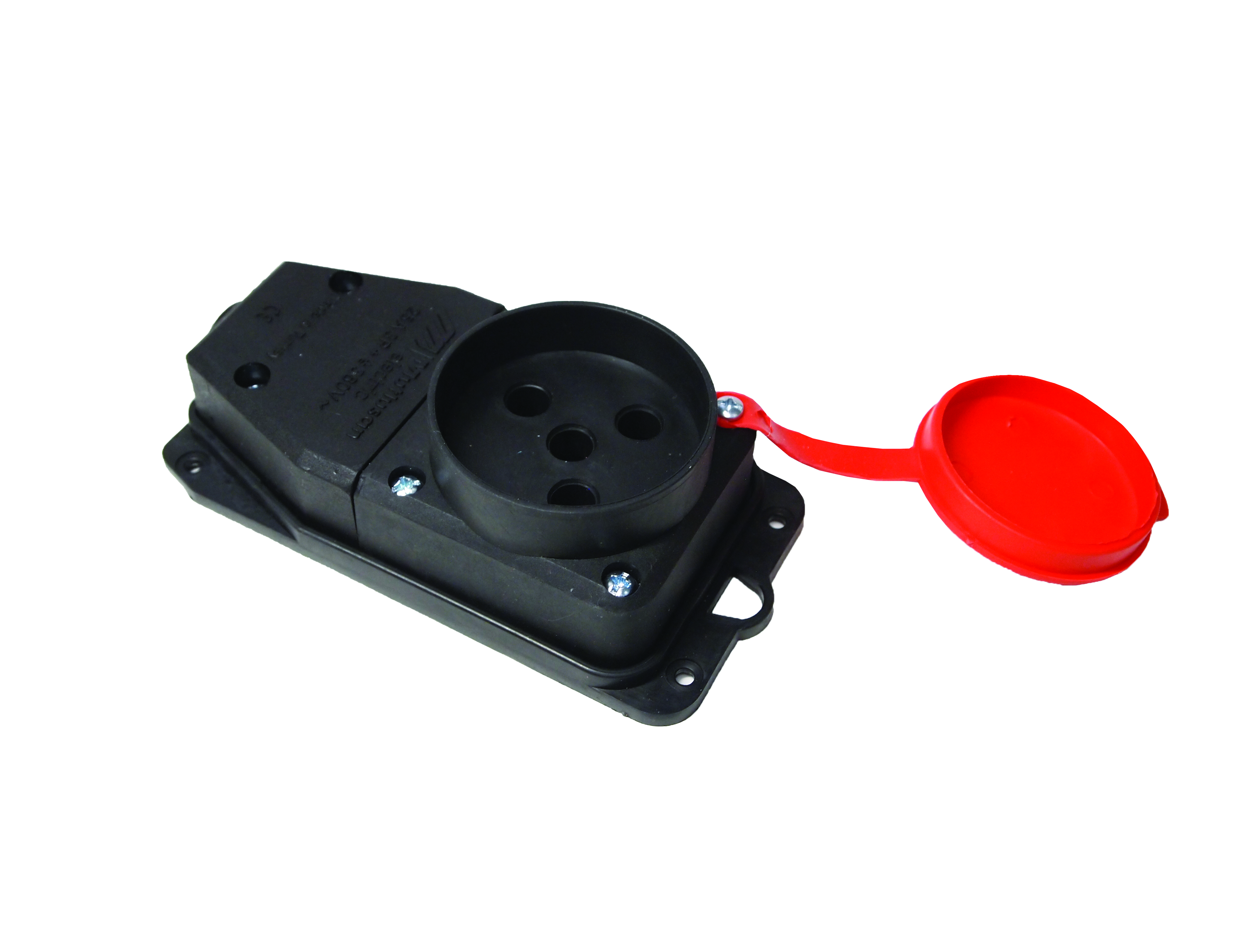 Розетка силова трифазна настінна 25А, каучук, (IP44), Mutlusan, (010 083 600315)