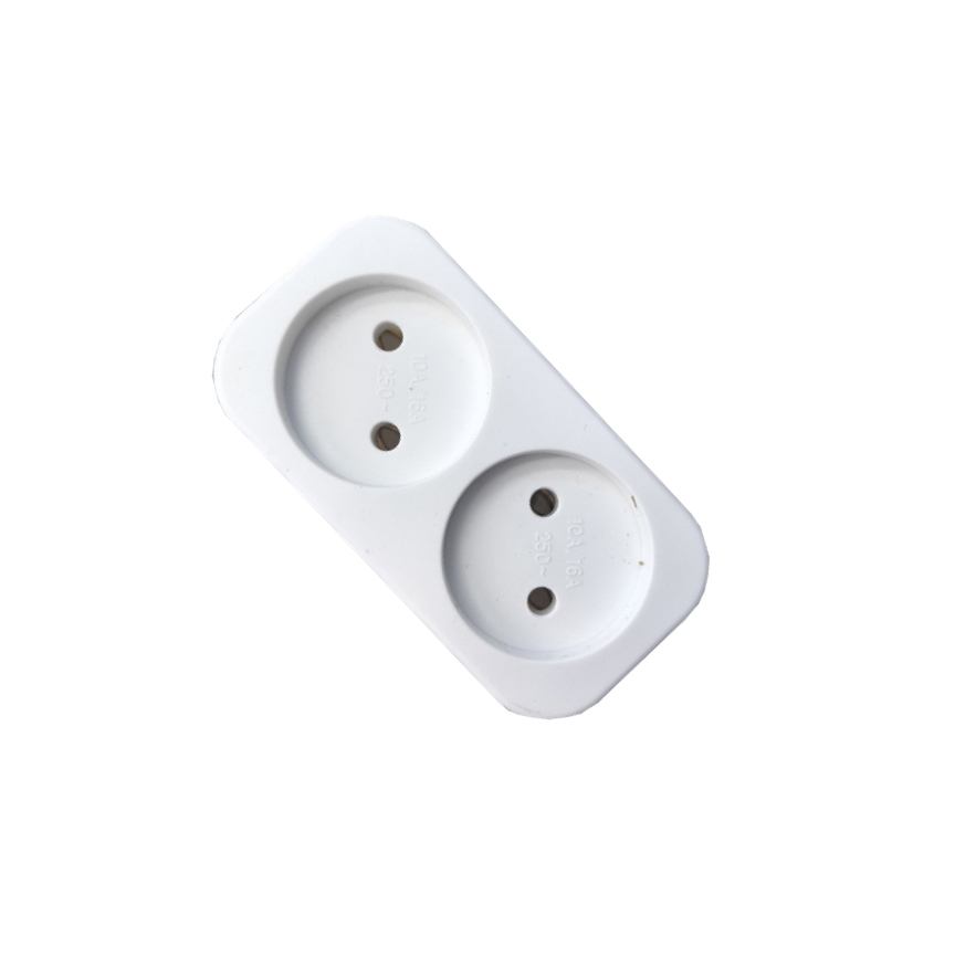 Розгалужувач б/з, 2 гнiзда, 10А, MARSO